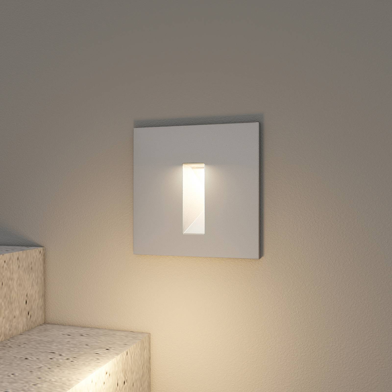 Arcchio Lanti -LED-uppovalaisin, hopea