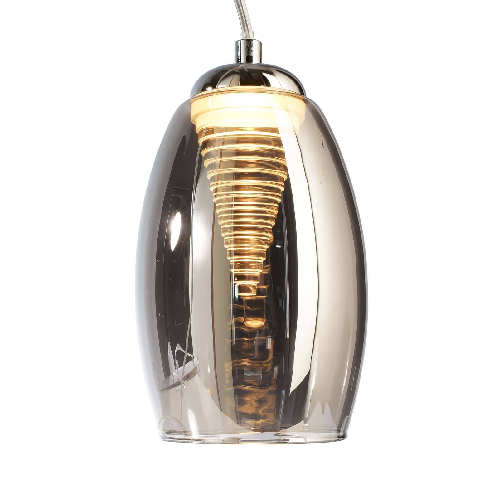 LED-riippuvalaisin Electra lasia, 3-lamppuinen