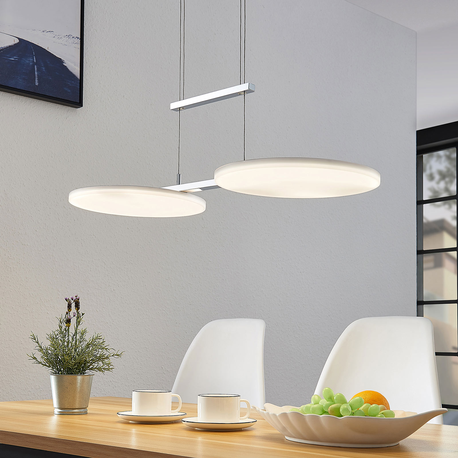 LED-riippuvalaisin Sherko, 2-lamppuinen