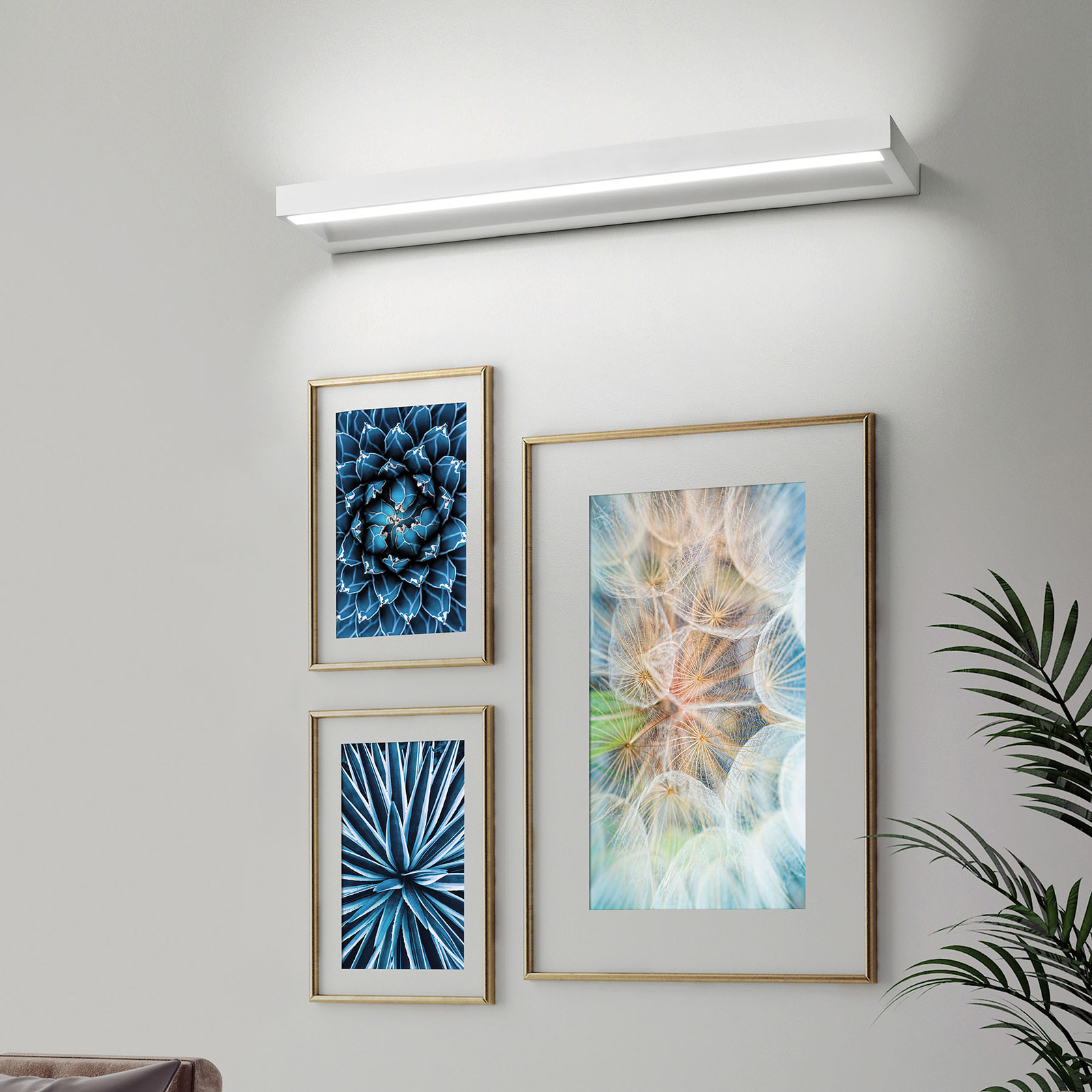 LED-seinävalaisin Leukas, Up-and-Down, leveys 90cm