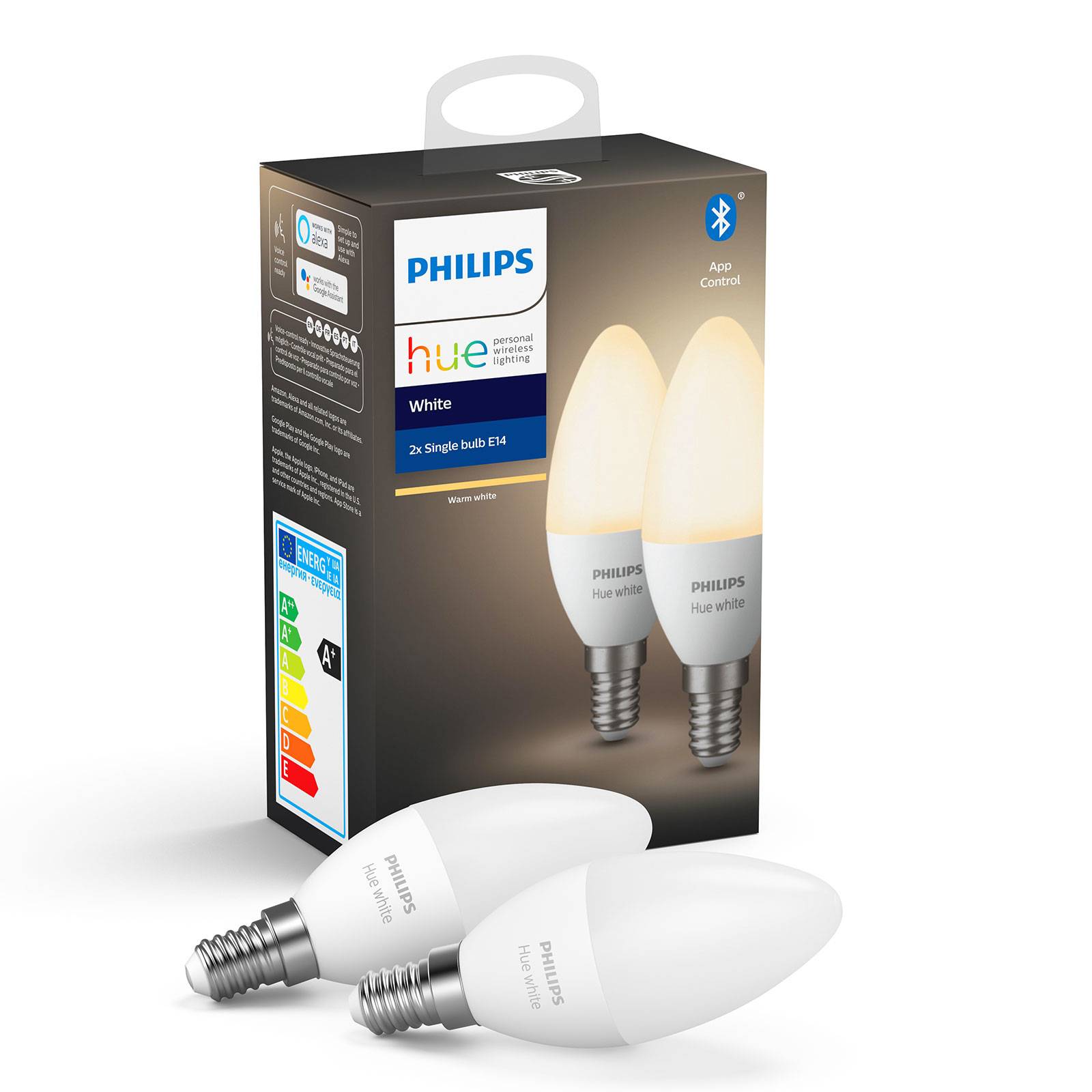 Philips Hue White 5,5W E14 LED-kynttilälamppu 2kpl