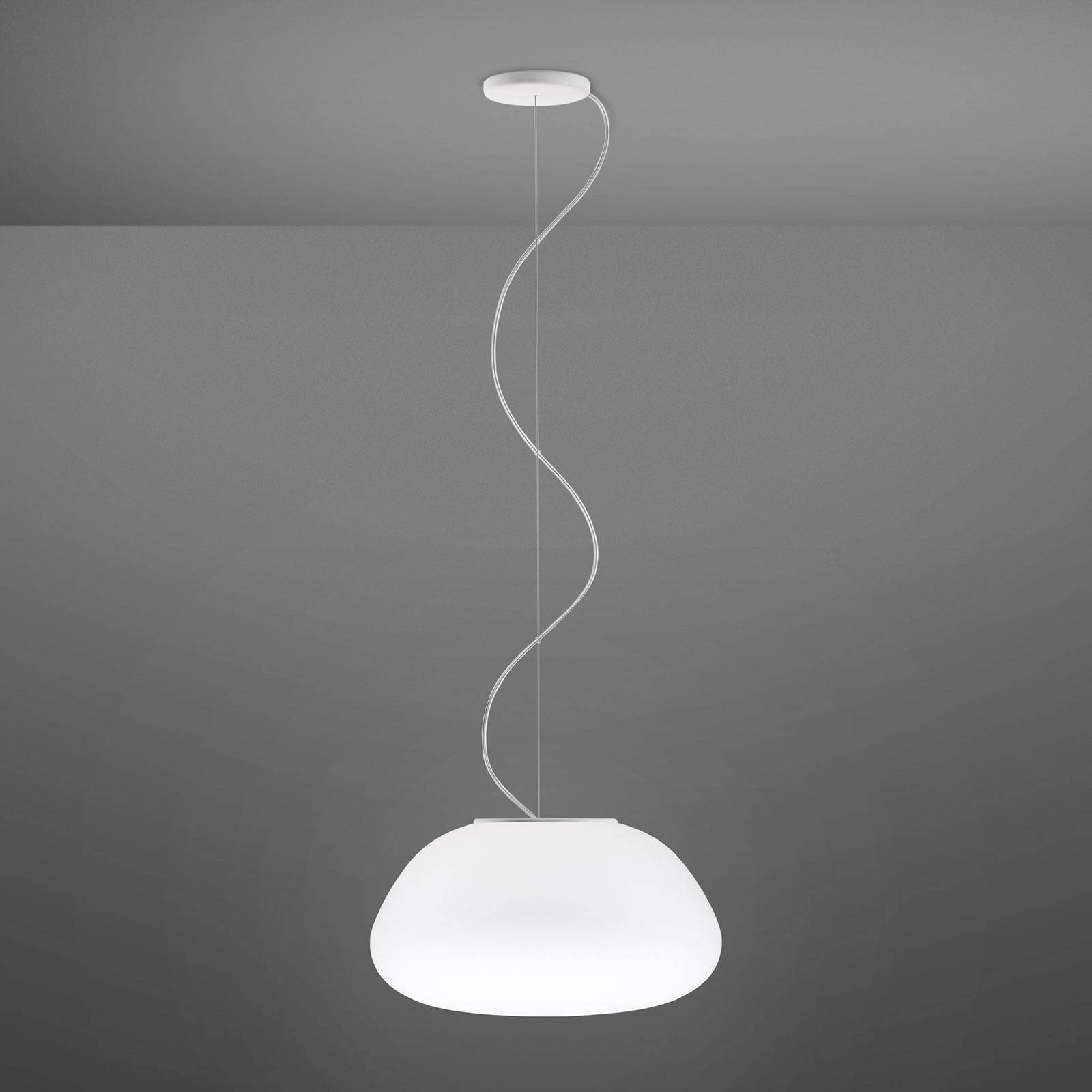 Fabbian Lumi Poga -riippuvalo lasia, Ø 42 cm