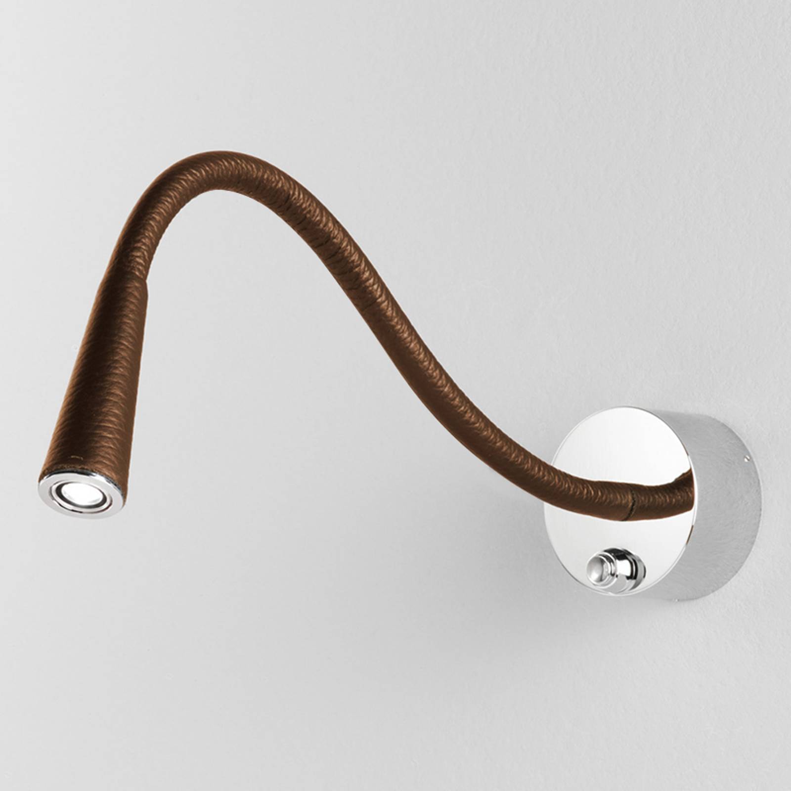Vega T Flex LED-seinävalaisin, kameli/kromi