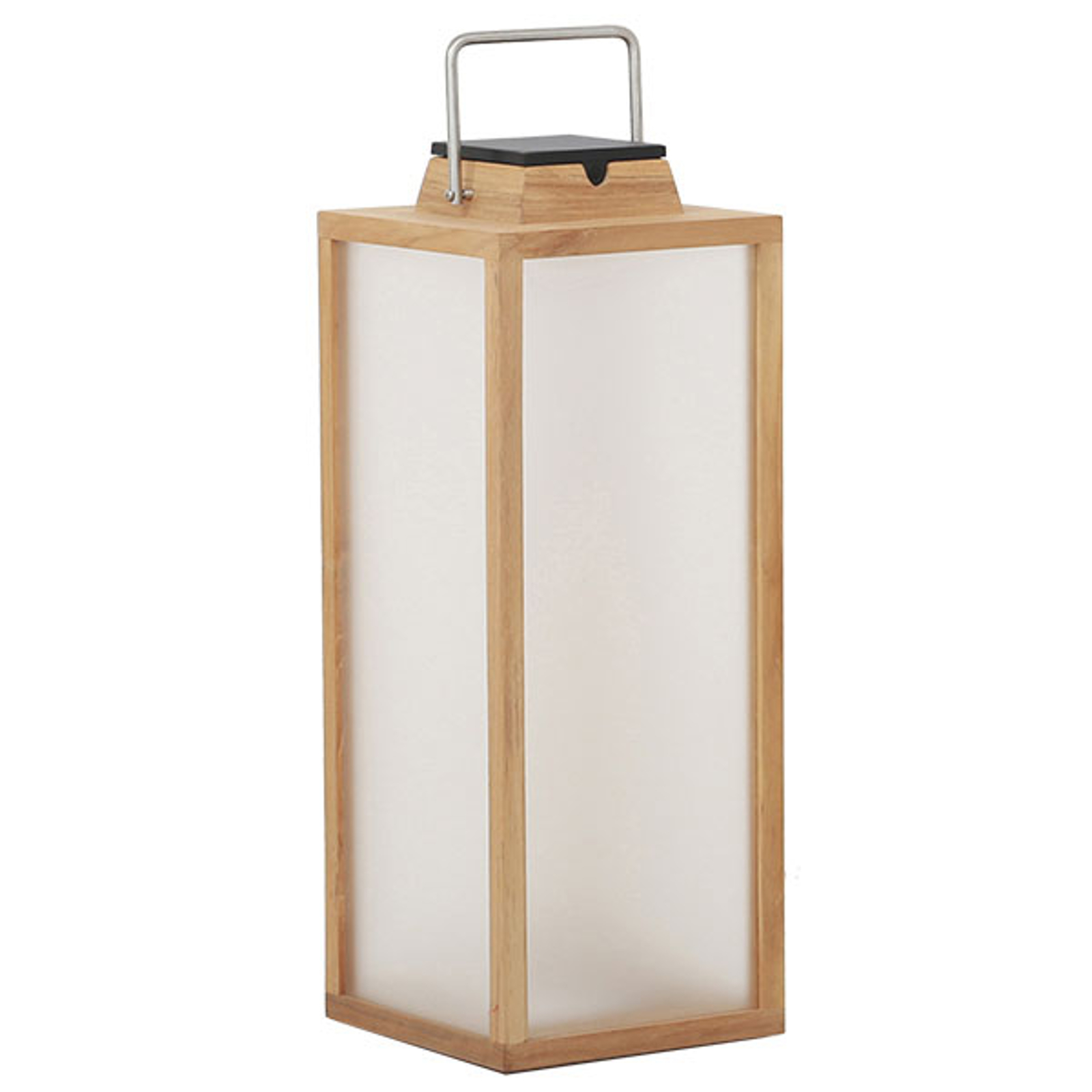 Aurinkokäyttöinen LED-lyhty Tradition tiikki 65 cm