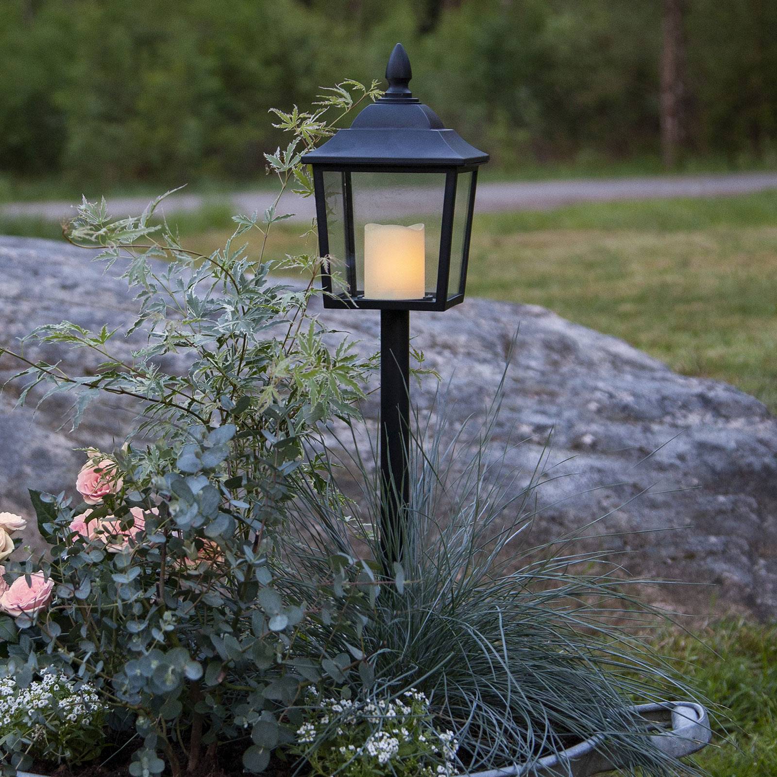 Flame Lantern -LED-hautalyhty, korkeus 52 cm