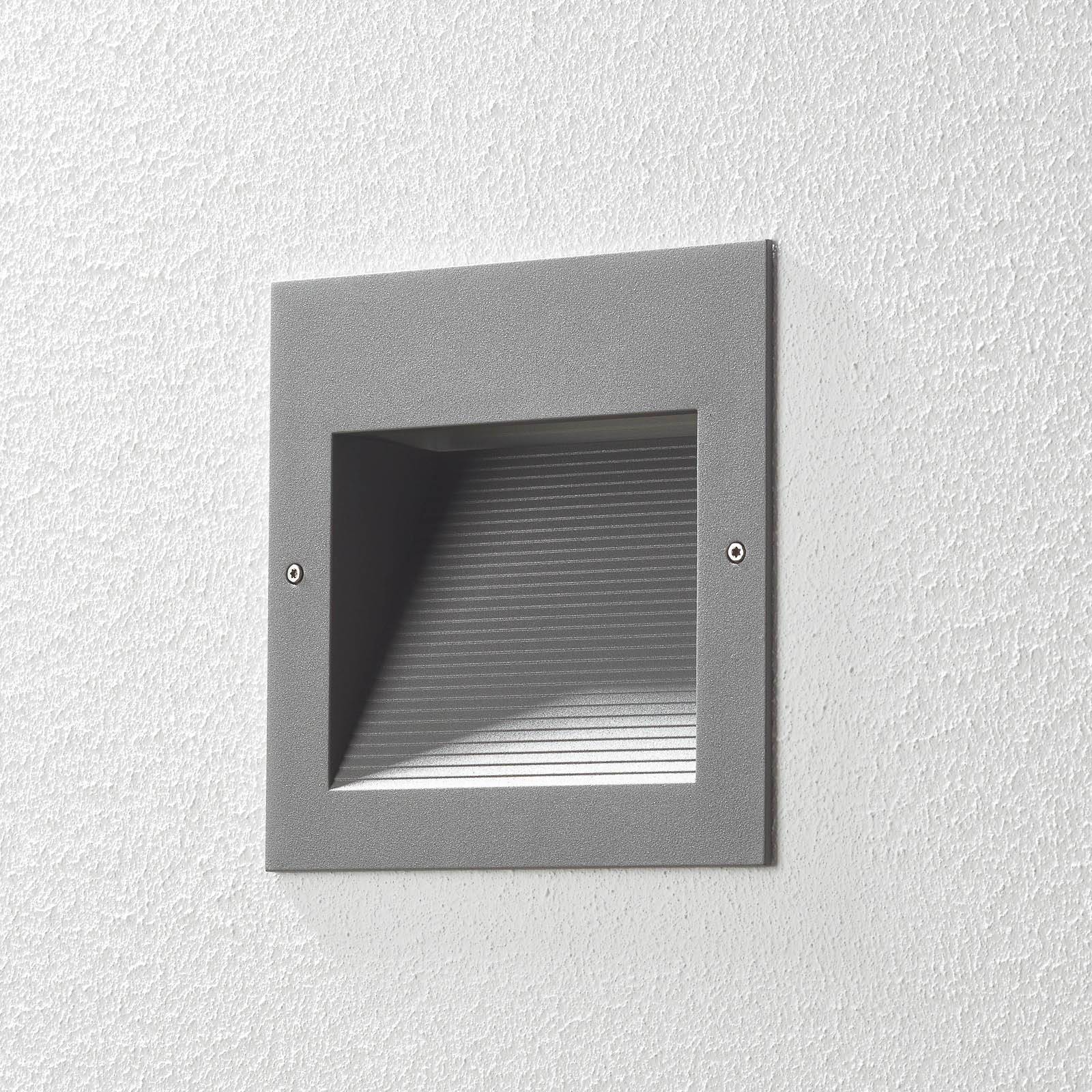 BEGA 24203 LED-seinäuppovalo 3000K himmennys hopea