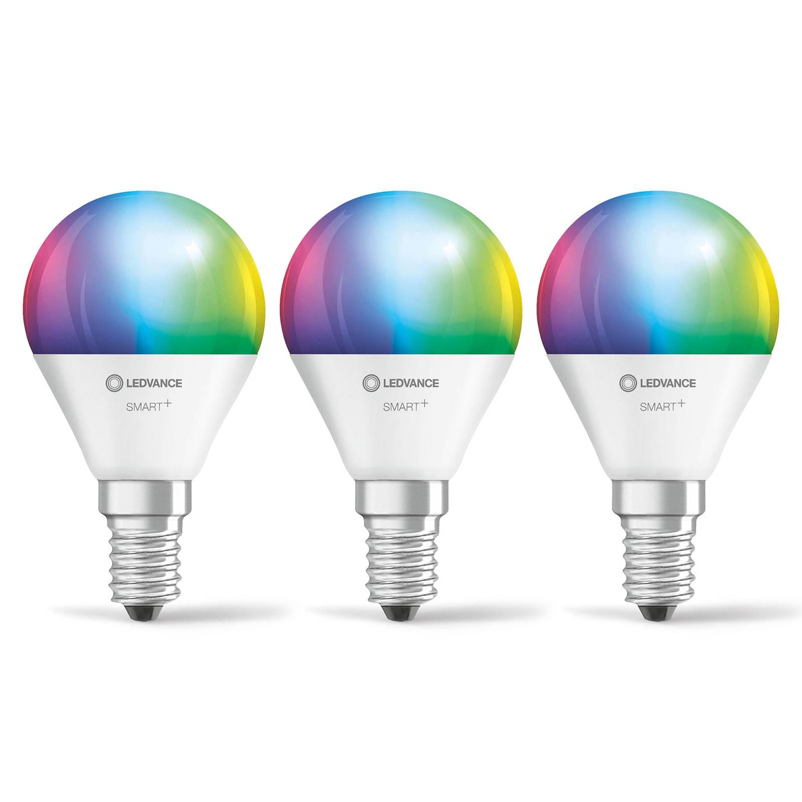 LEDVANCE SMART+ WiFi E14 5W pisara RGBW 3 kpl