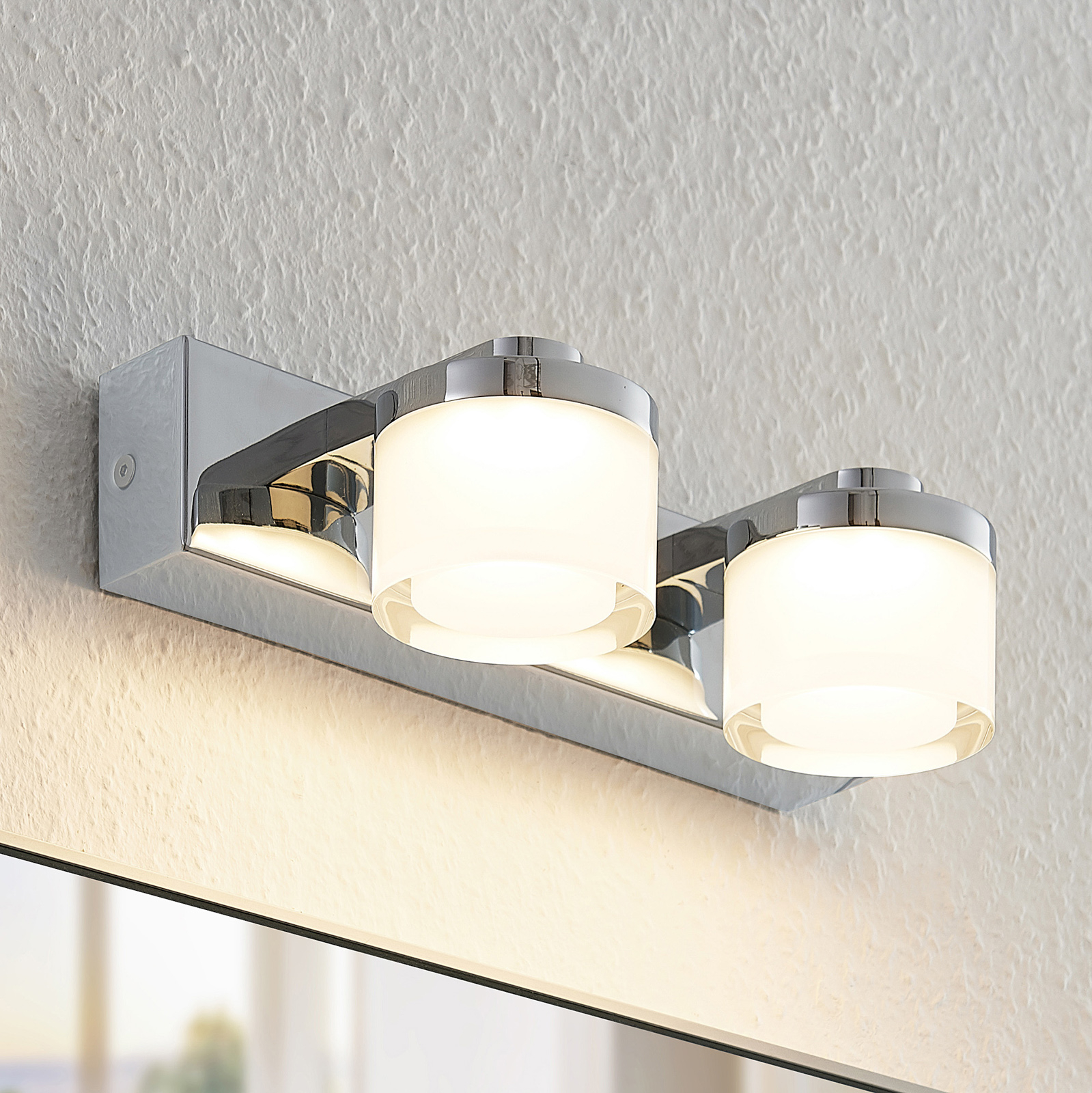 Arcchio Kejan -LED-seinävalaisin 2-lamp. leveä