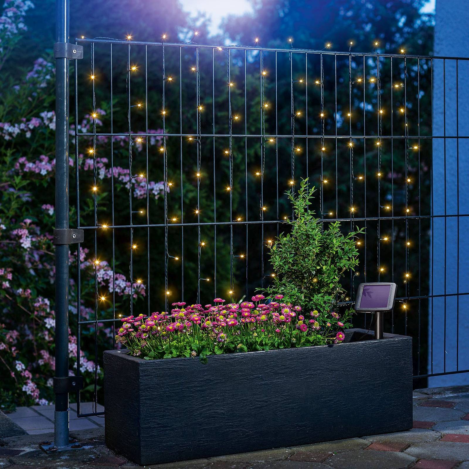 LED-aurinko-valoketju Premium, 100 LEDiä