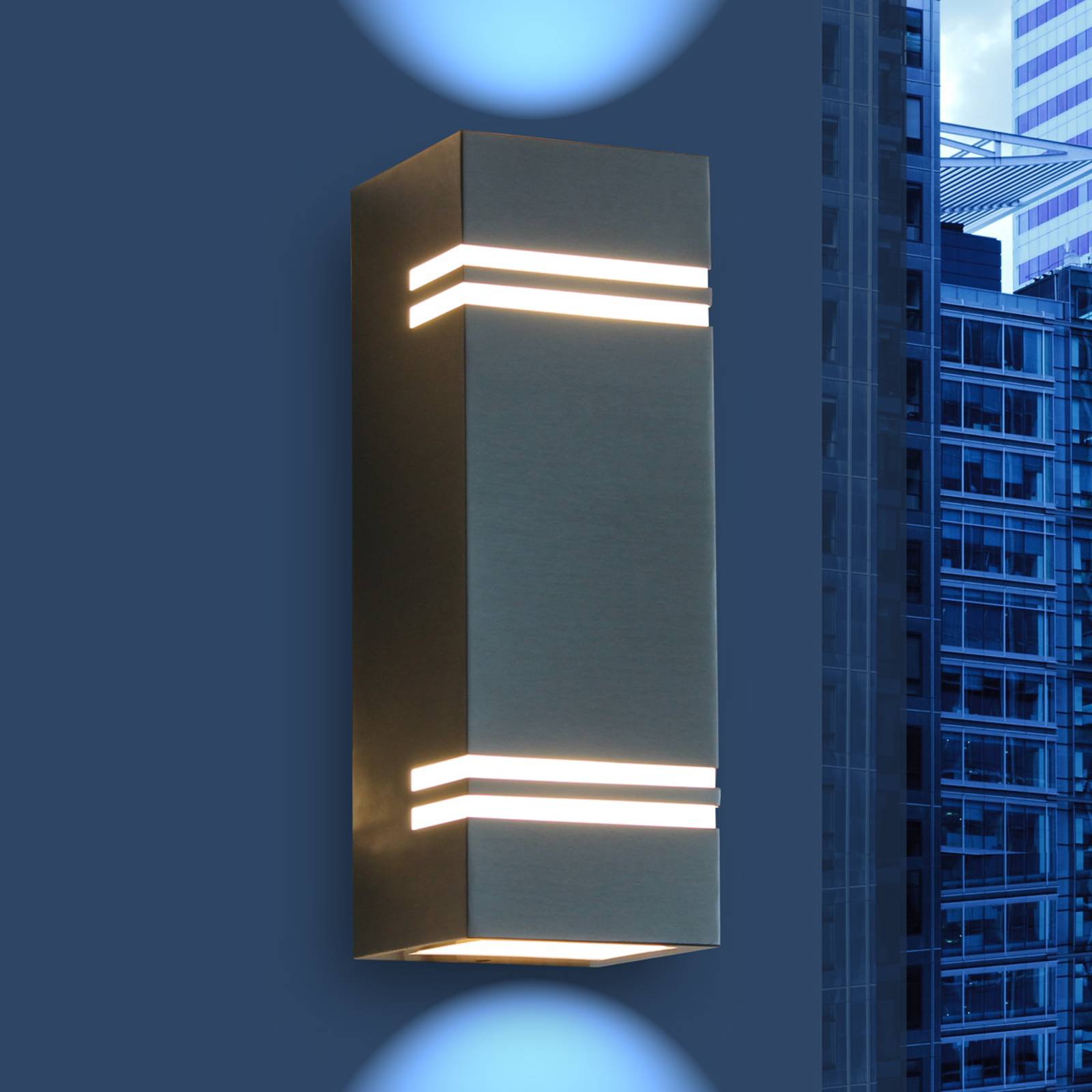 Moderni LED-ulkoseinävalaisin Stripes