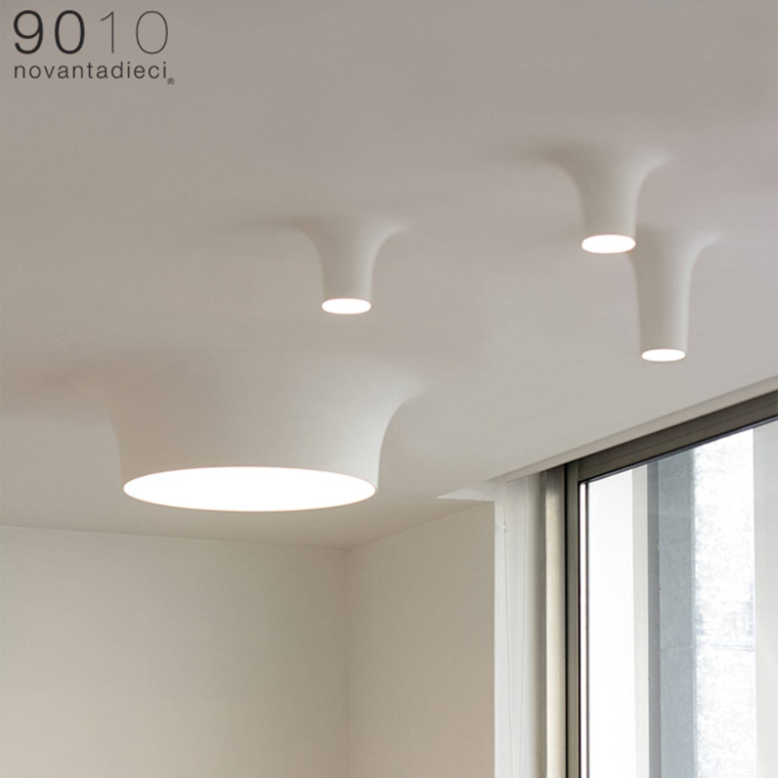 LED-kattouppolamppu 8935C, 2 700K, 99x99cm