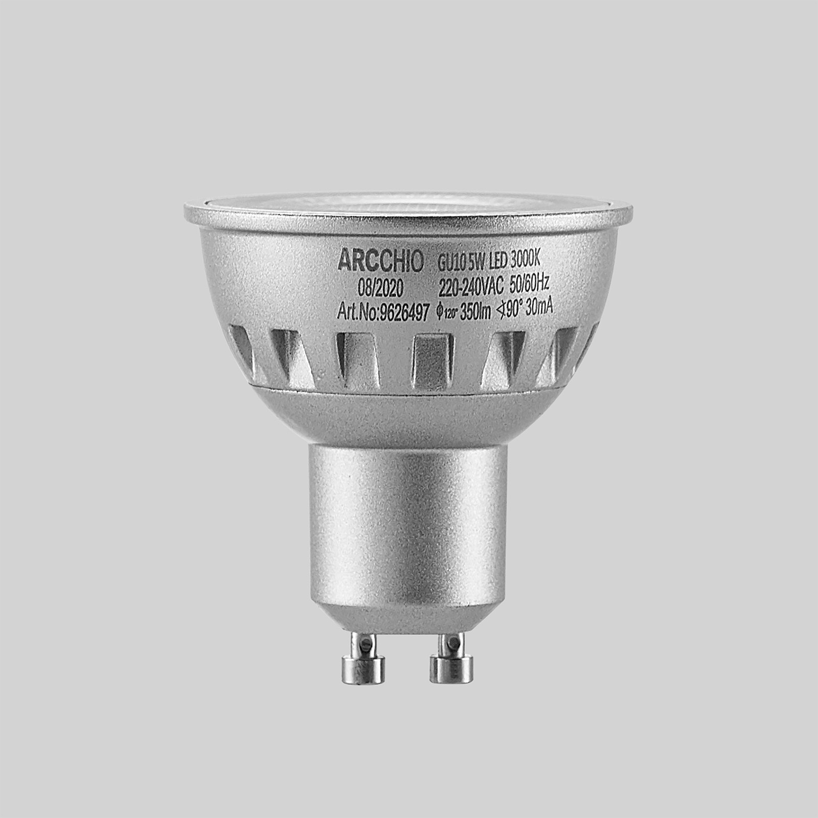 Arcchio-LED-heijastin GU10 5W 3 000 K 90°