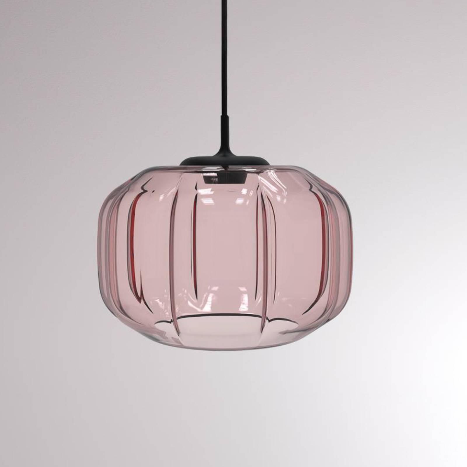 LOUM Fiori -LED-riippuvalaisin, roosa