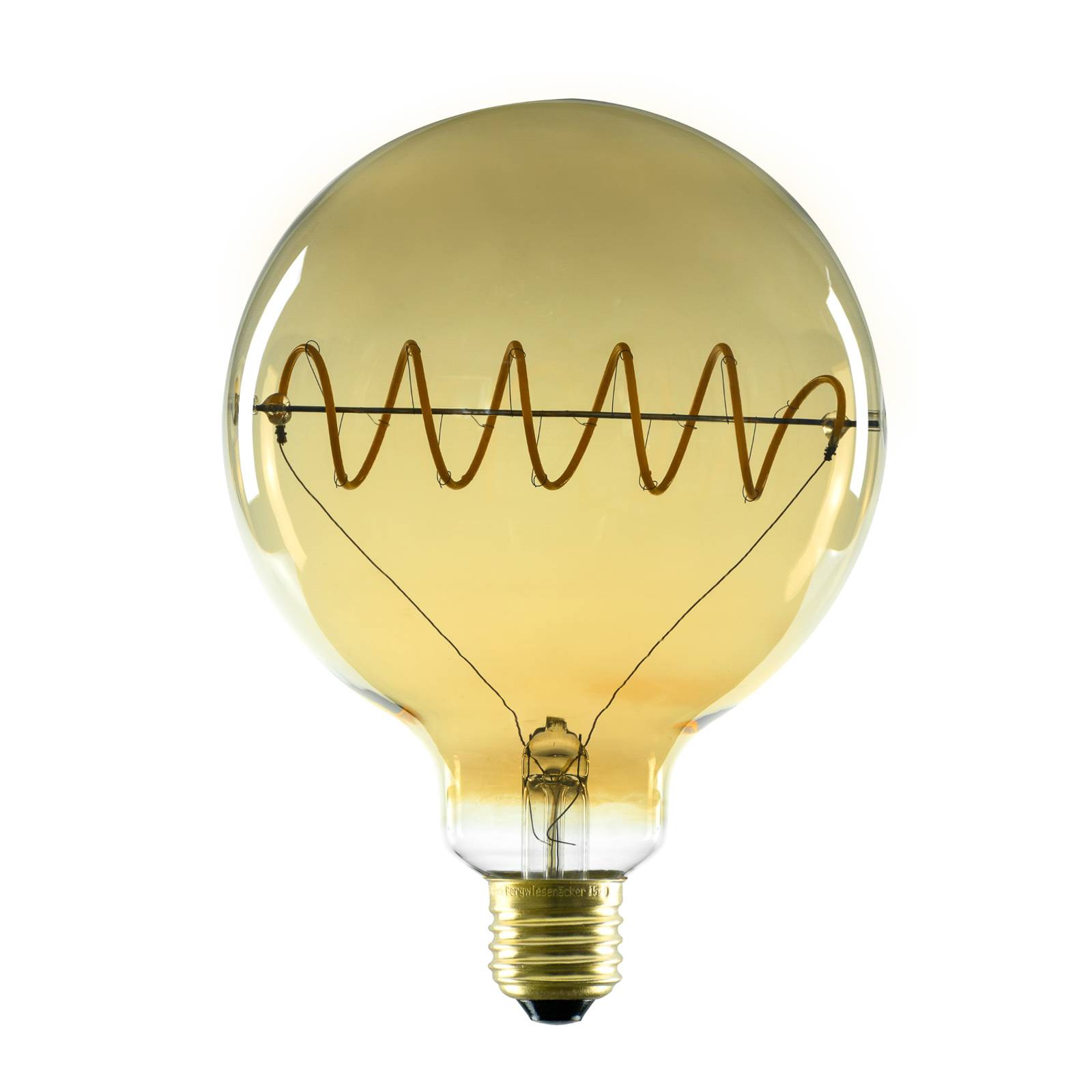 SEGULA LED globe G125 E27 8W curved plus, kulta