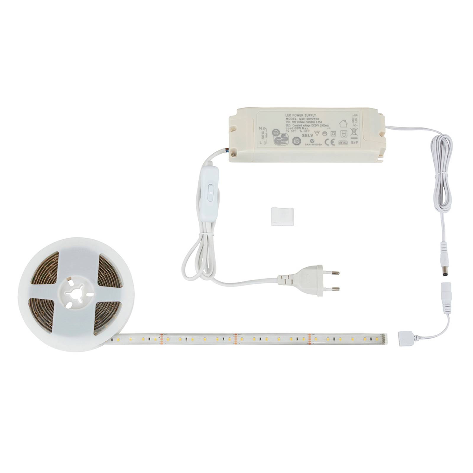 Perusvalkoista valoa antava LED-nauha Rio, 3 m
