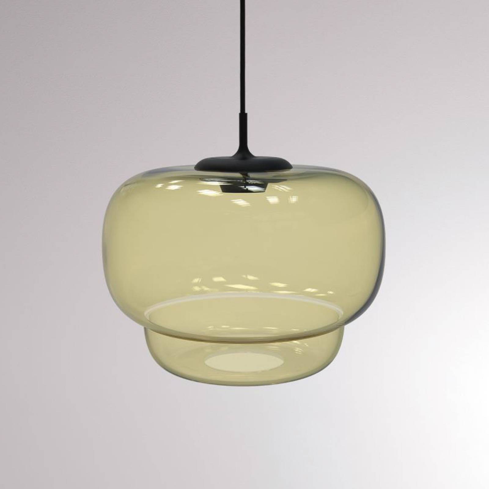 LOUM Canna -LED-riippuvalaisin Ø 31 cm samppanja