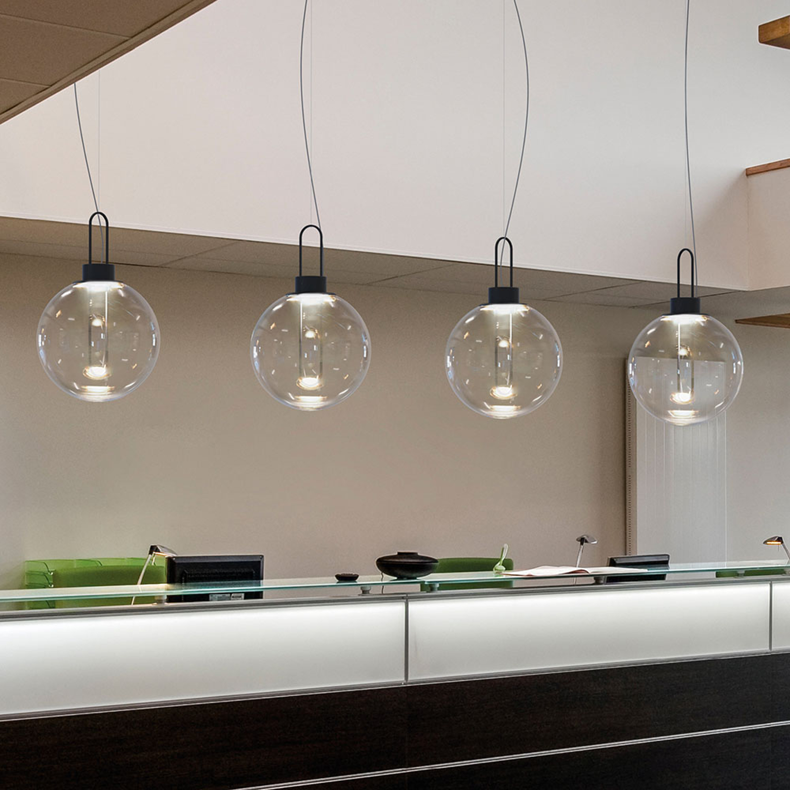 Modo Luce Orb LED-riippuvalaisin, musta, Ø 40 cm