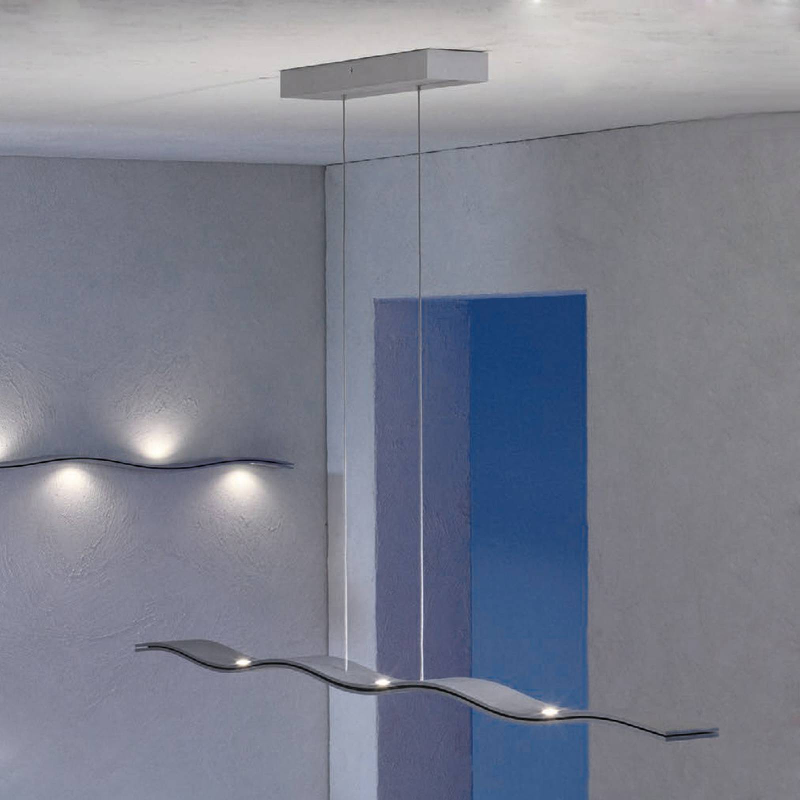 Escale Fluid, aaltomainen LED-riippuvalaisin 100cm