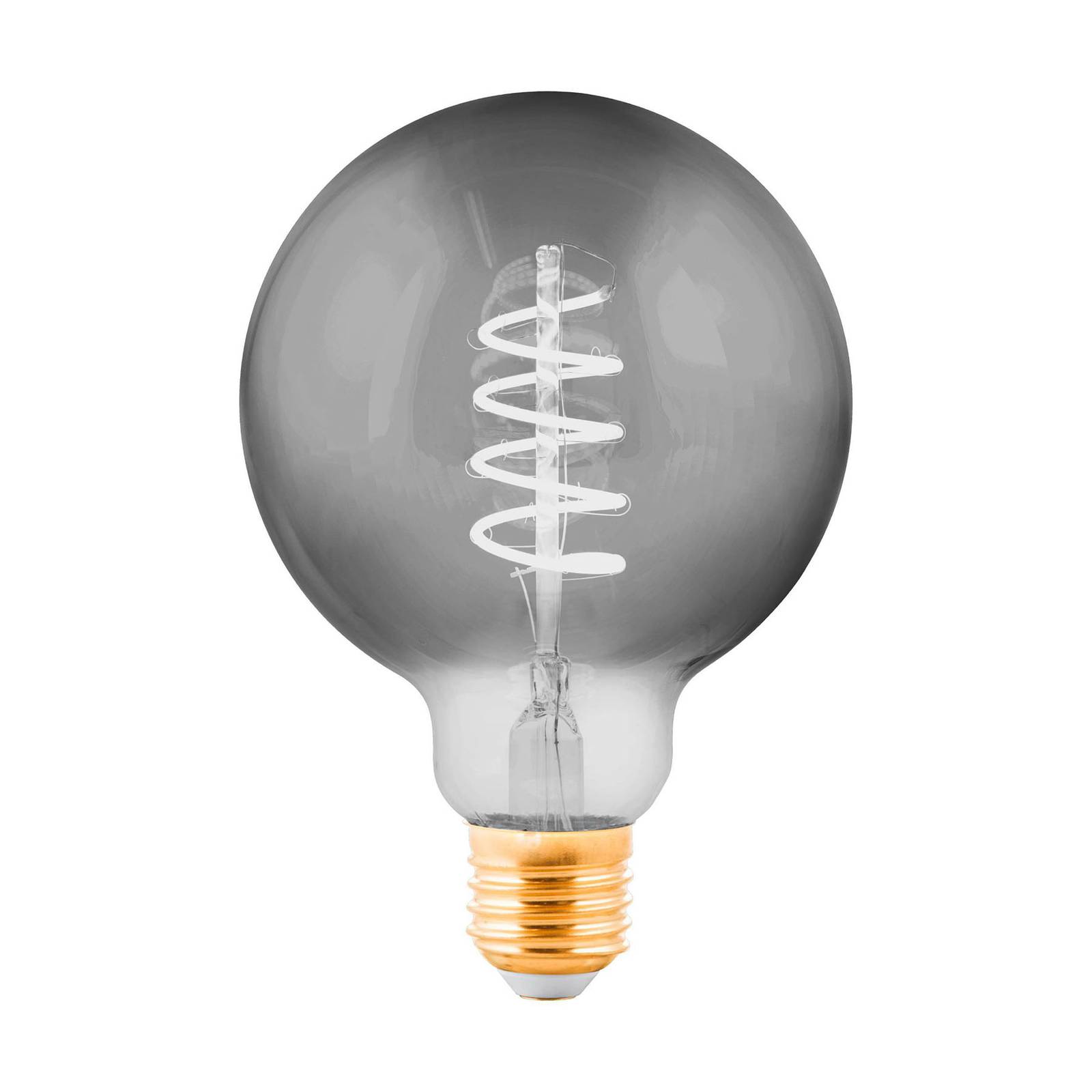 LED-globe-lamppu E27 4W musta, läpinäkyvä Ø 9,5 cm