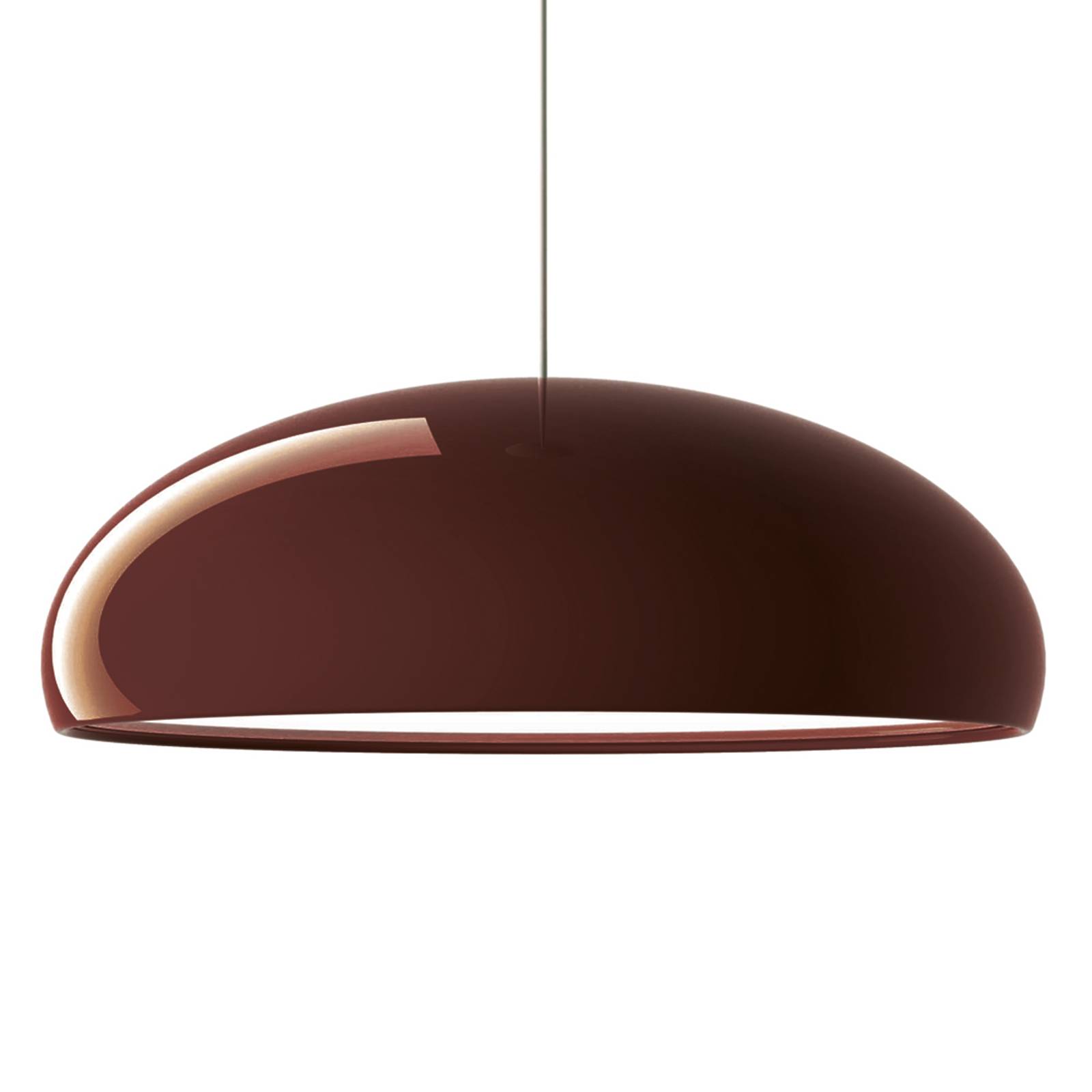 Fontana Arte Pangen -retro-riippuvalo, punainen