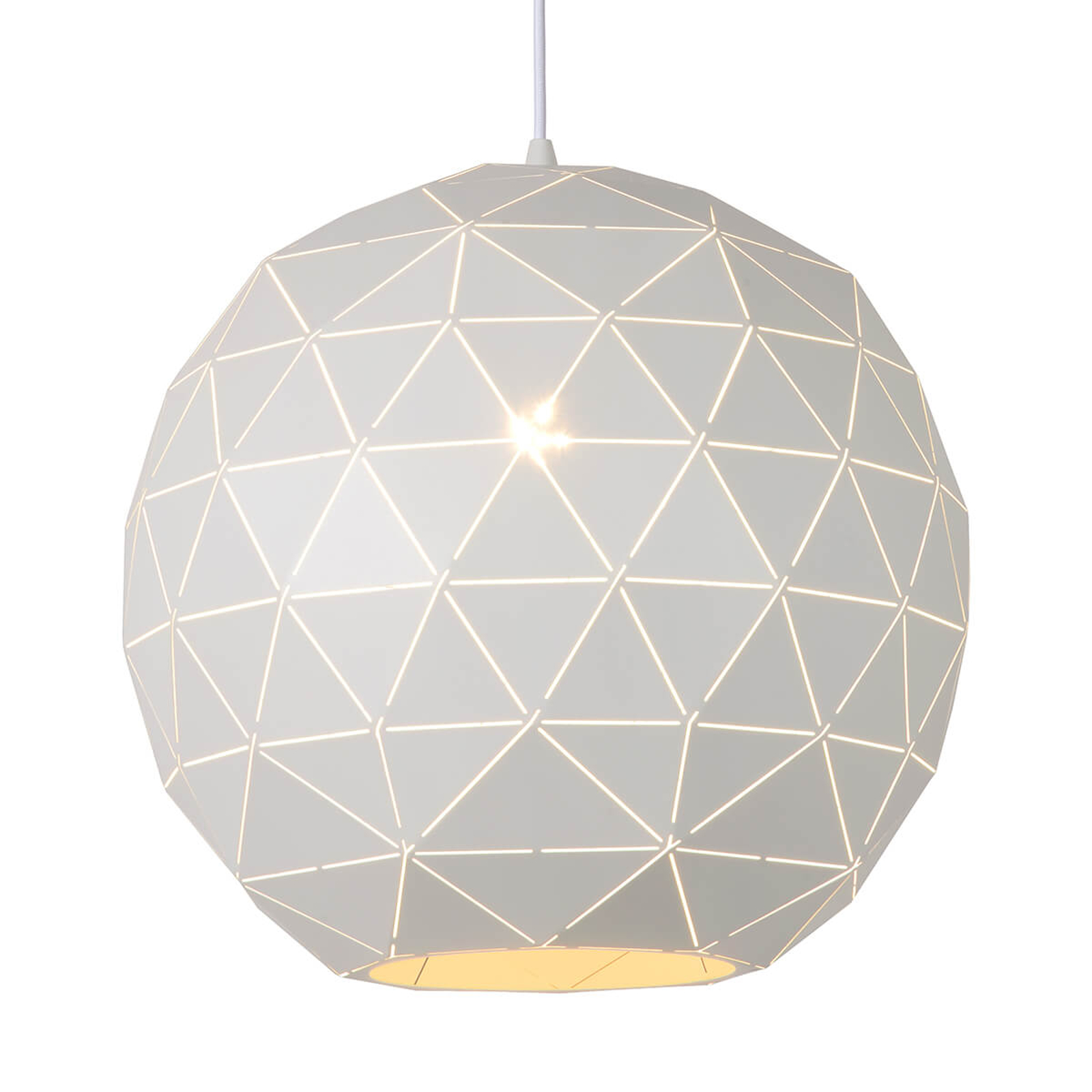 Riippuvalo Otona metallia, valkoinen Ø 40 cm