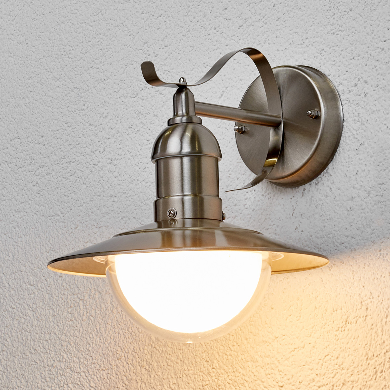 Clea – LED-ulkoseinävalaisin, ruostumaton teräs