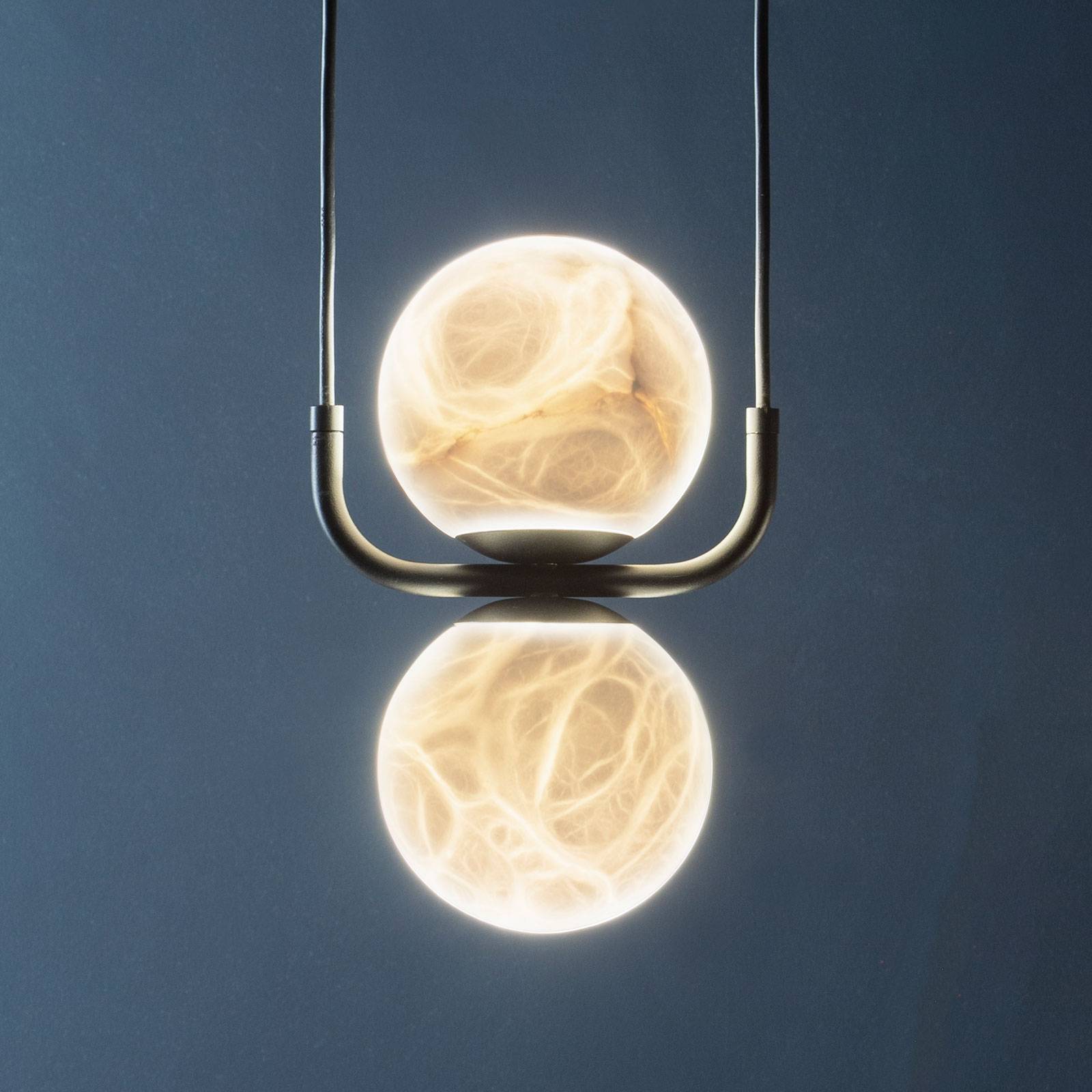 Tribeca-LED-riippuvalaisin albasteria, 2-lamp.