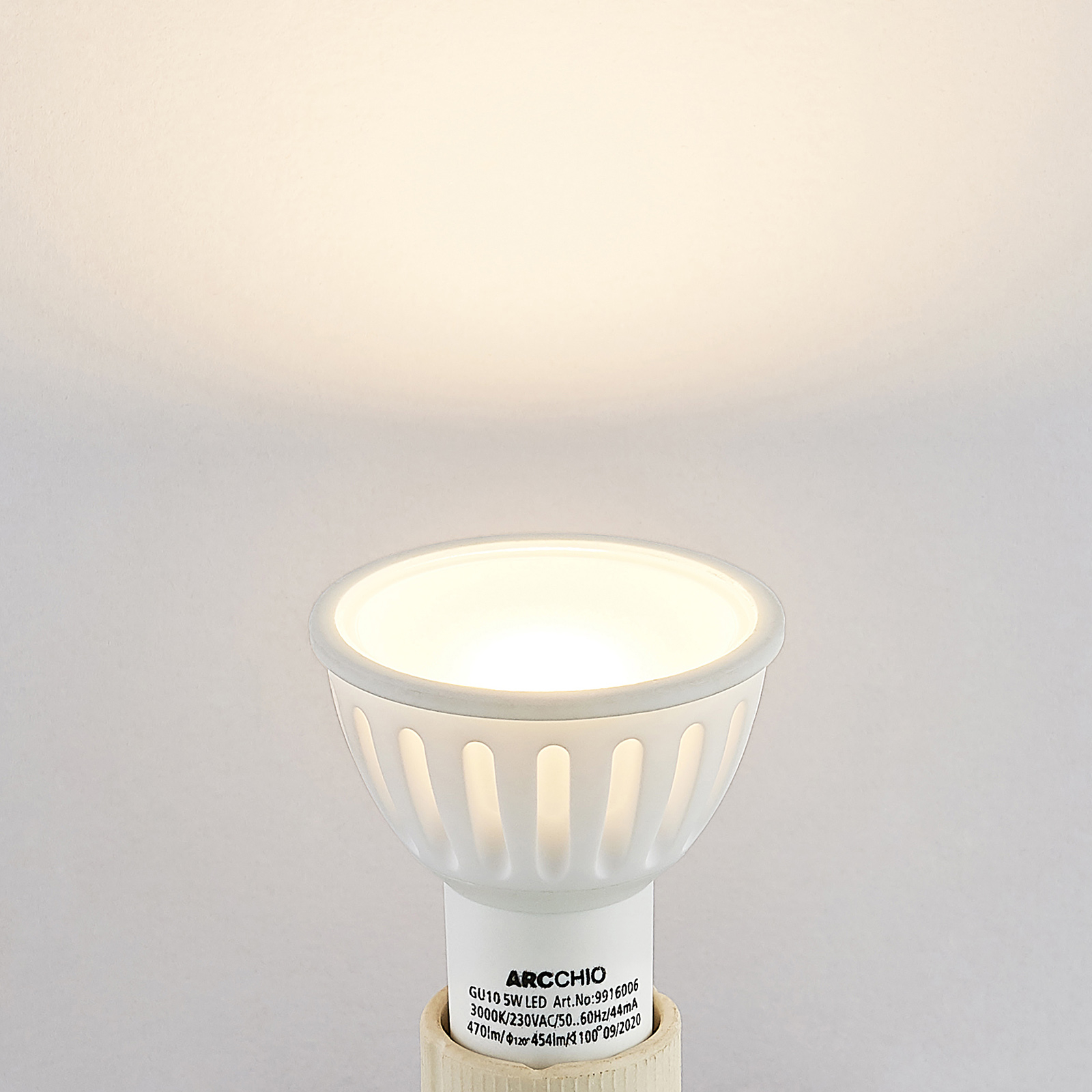 Arcchio-LED-heljastinlamppu GU10 100° 5W 3 000 K