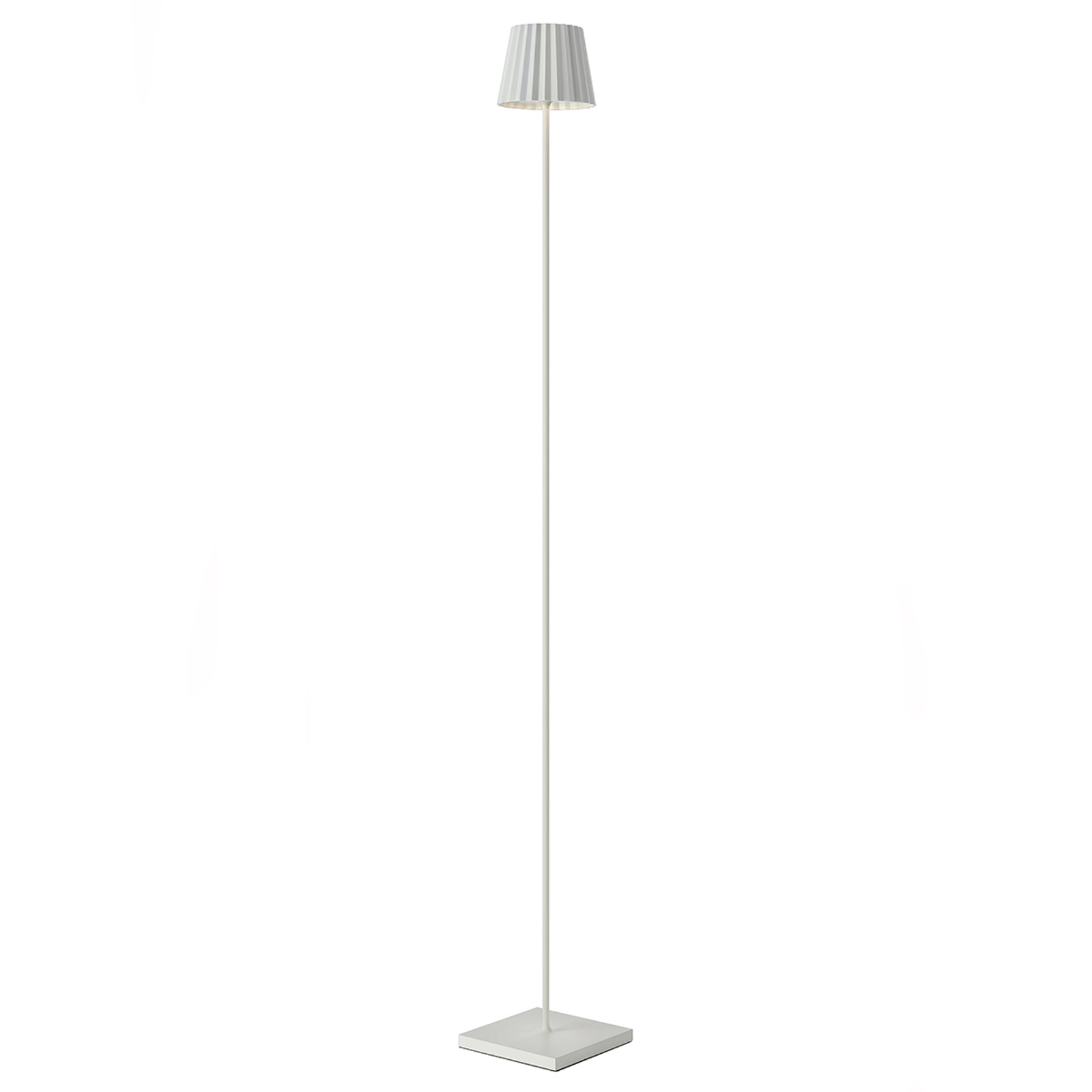 LED-lattiavalaisin Troll ulkokäyttöön, valkoinen