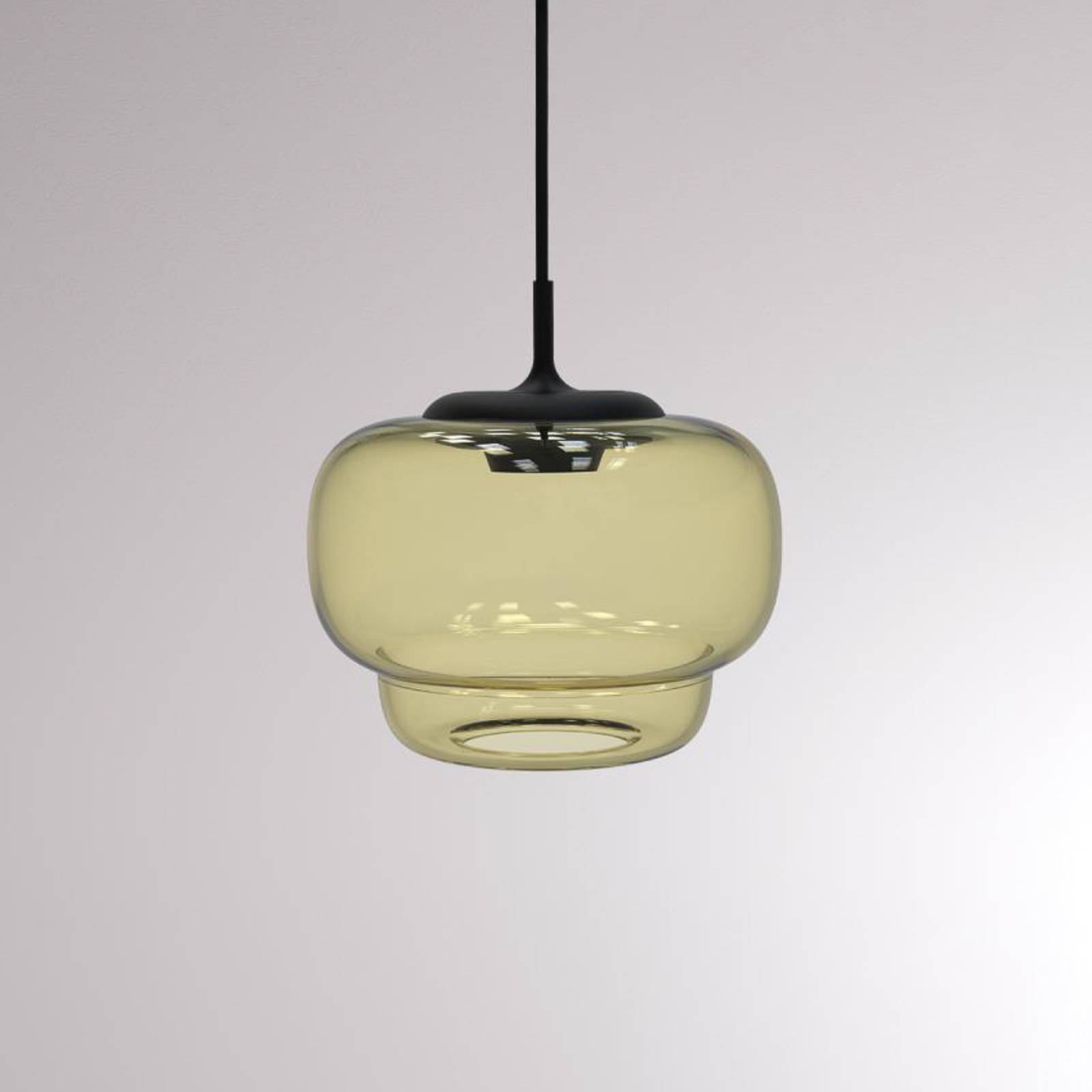 LOUM Canna -LED-riippuvalaisin Ø 21 cm samppanja