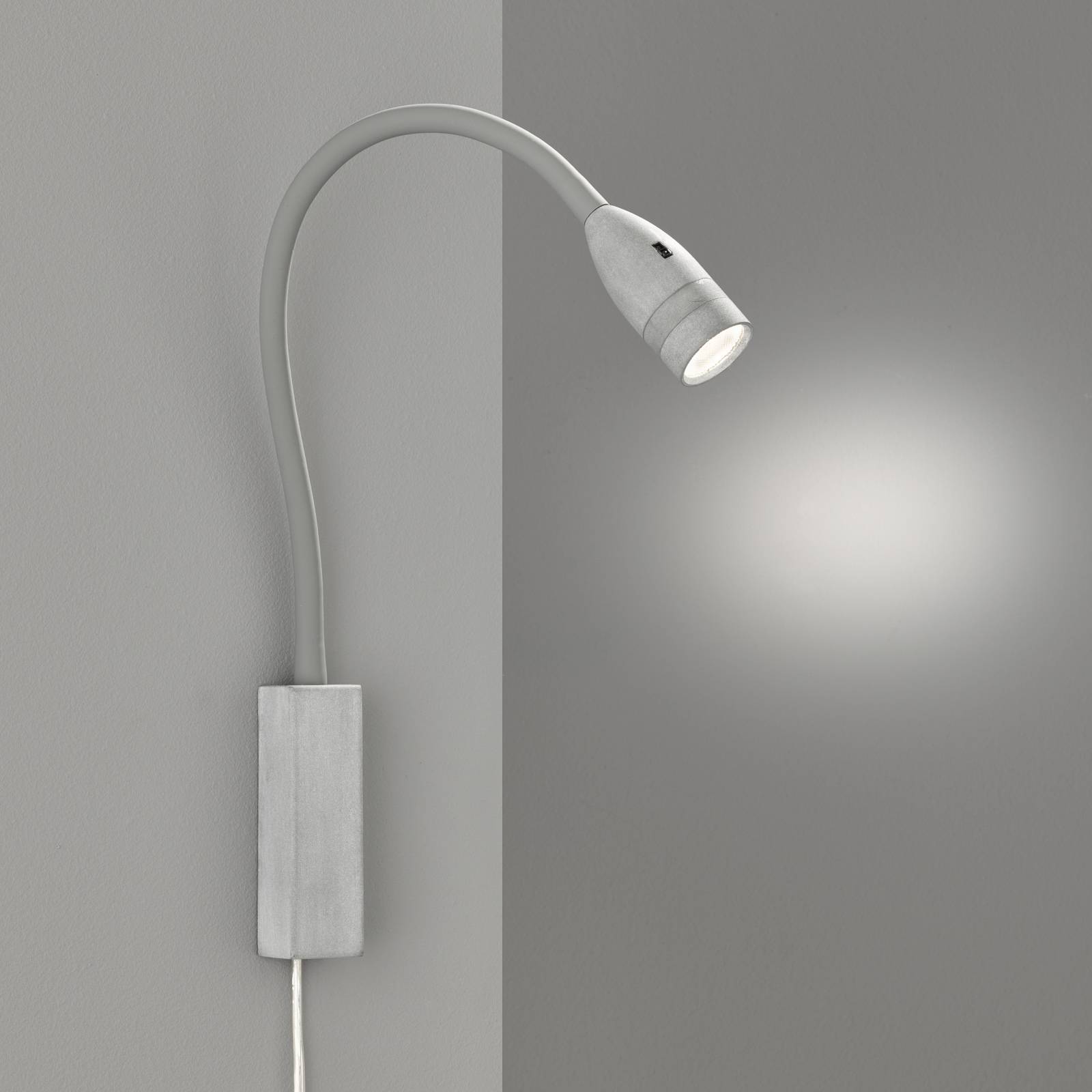 LED-seinävalaisin Sten eleohjauksella, harmaa