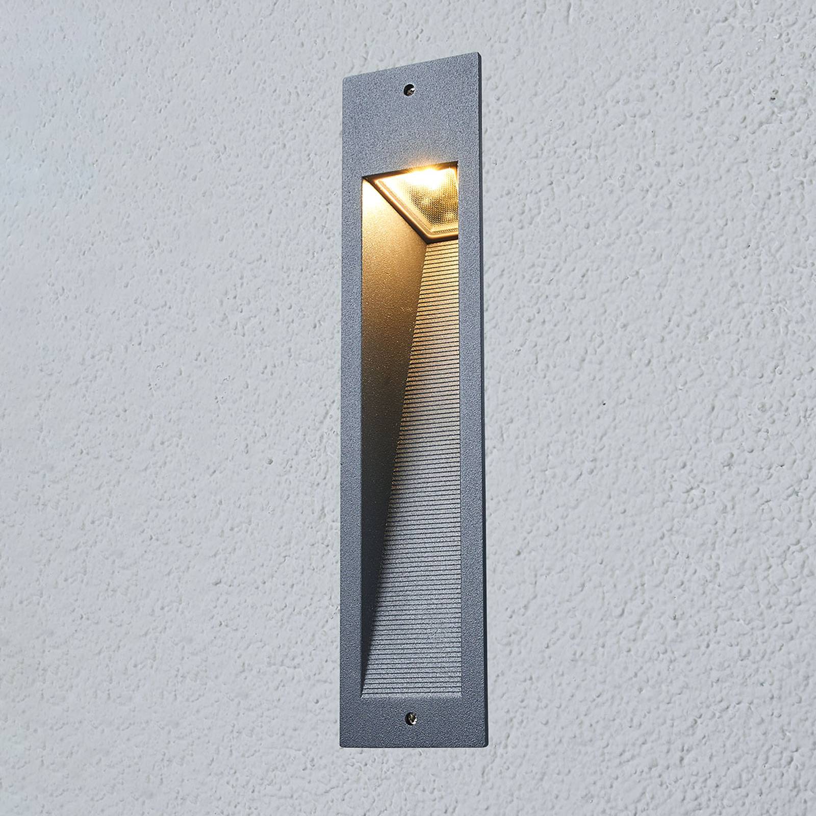 BEGA 33108AK3 LED-seinäuppovalaisin hopea 3 000 K