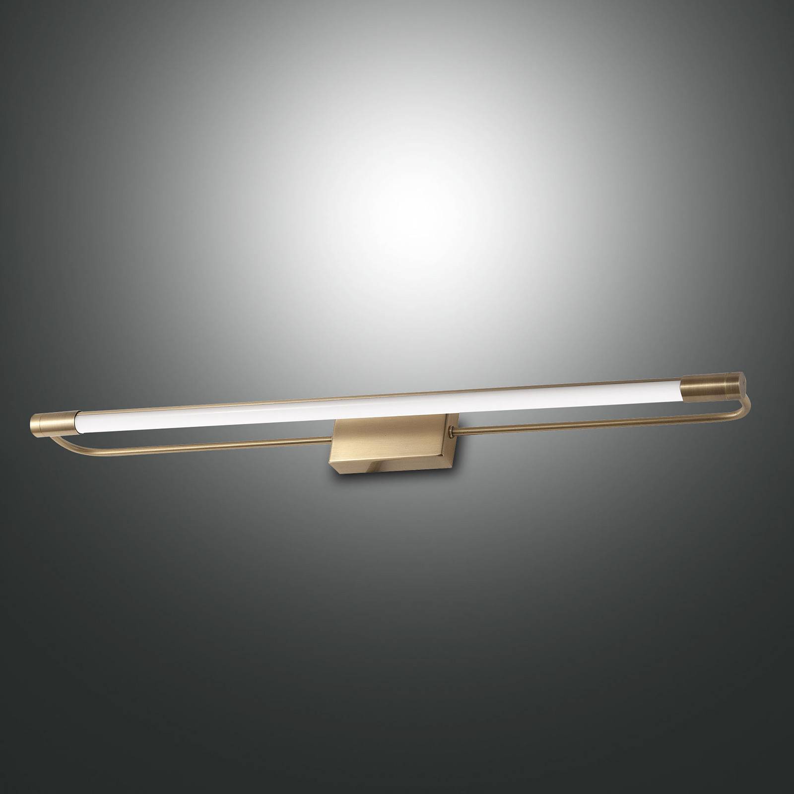 LED-seinävalaisin Rapallo, messinki, IP44, 80 cm