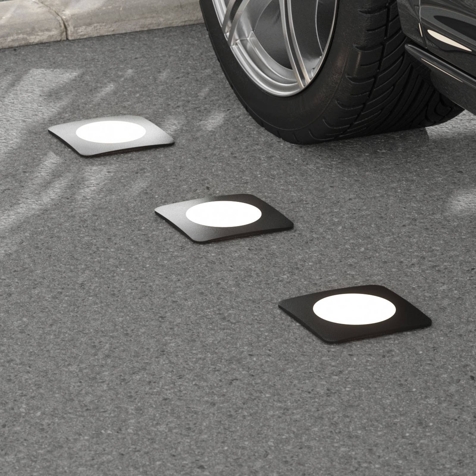 LED-uppovalo Ceci 160-SQ musta CCT