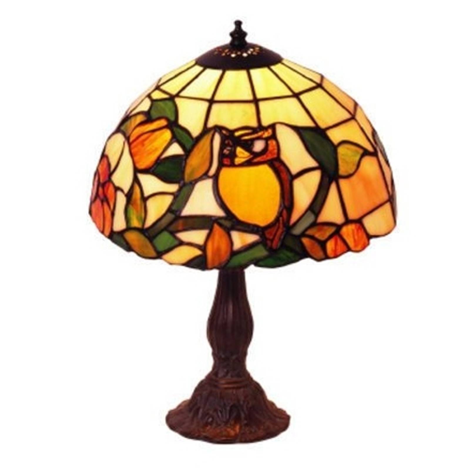 Tiffany-tyylinen JULIANA-pöytävalaisin teemalla