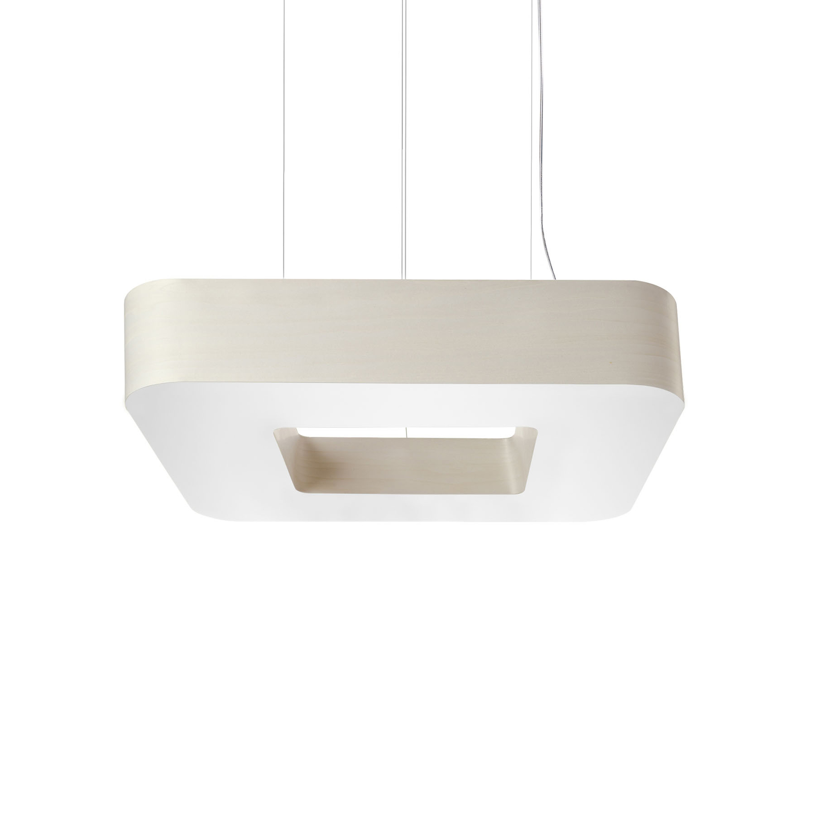 LZF Cuad -LED-riippuvalaisin 0–10 V, norsunluu