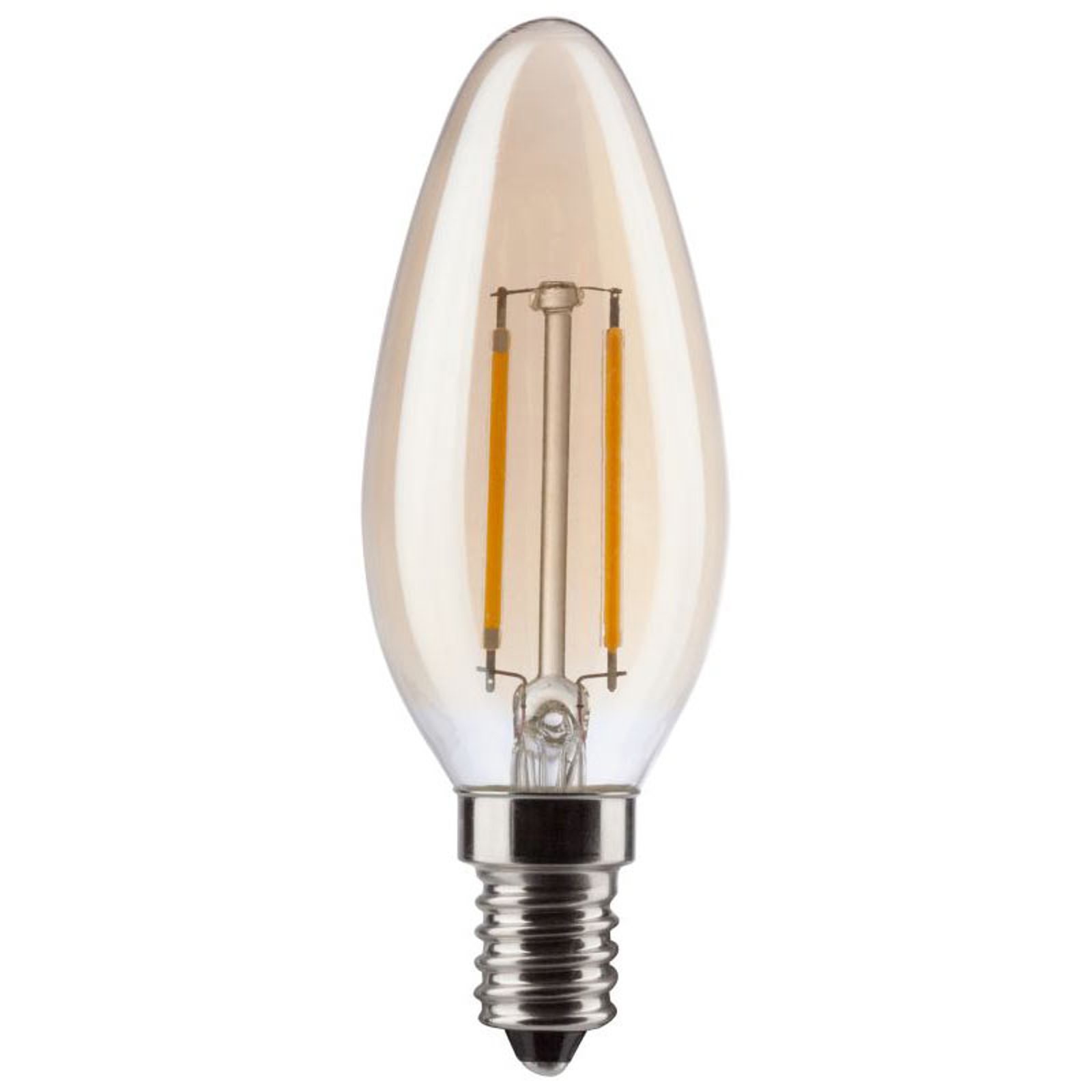 LED-retro-kynttilälamppu E14 2,2 W kulta 2 000 K