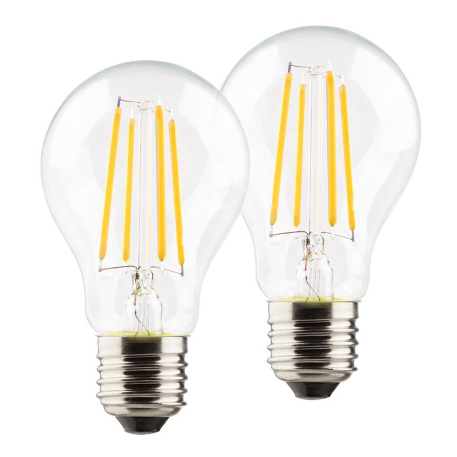 LED-lamppu E27 A60 Retro 6W 2 700 K kirkas, 2 kpl