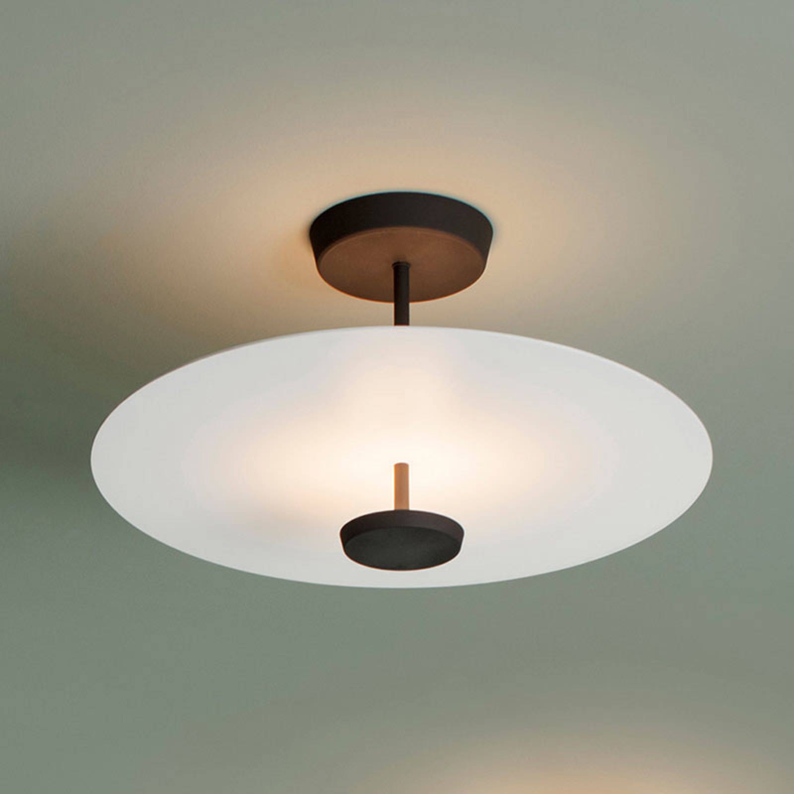 Vibia Flat LED-kattovalaisin 2-lamppuinen Ø 55 cm