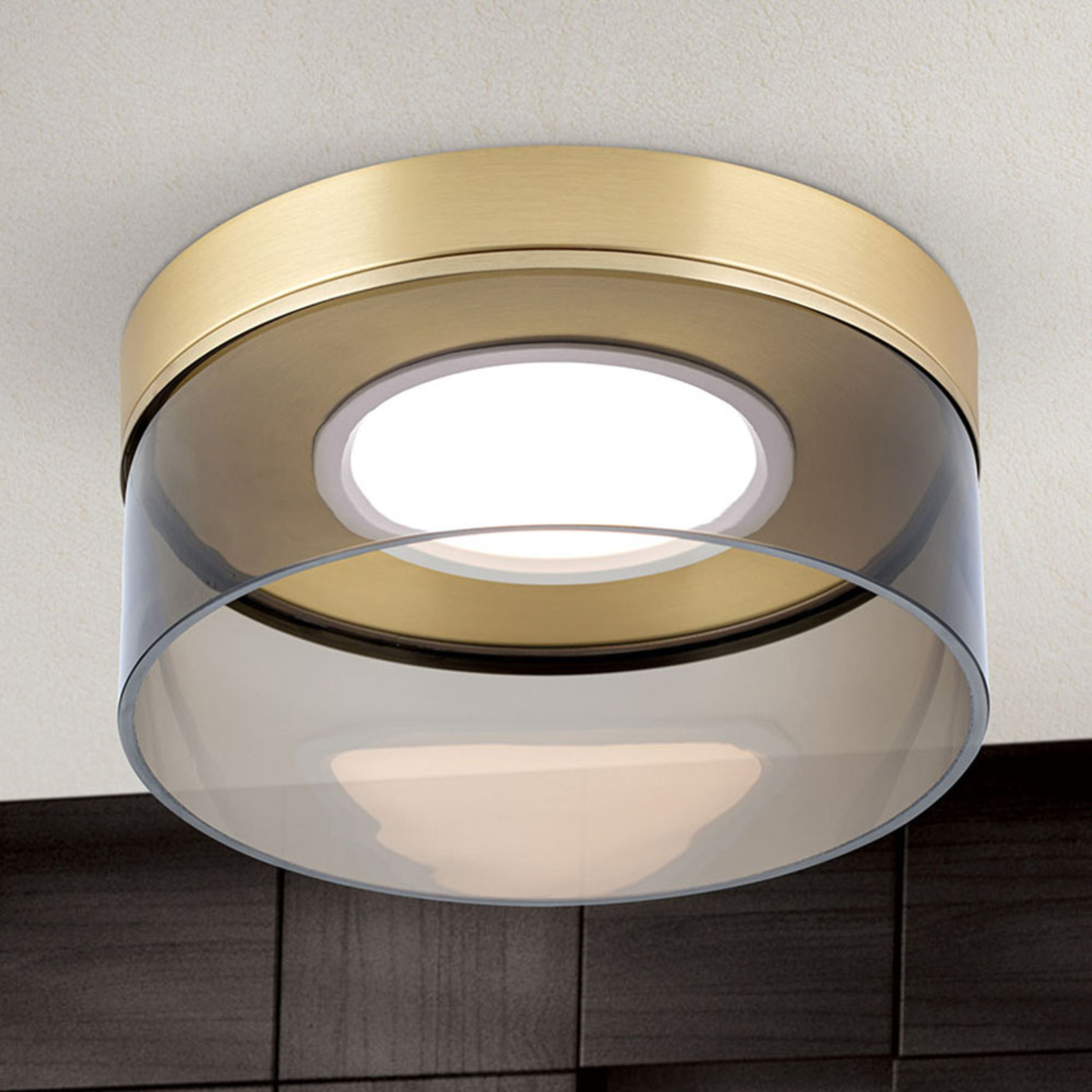 LED-kattovalaisin Francis mattamessinkiä Ø 30 cm