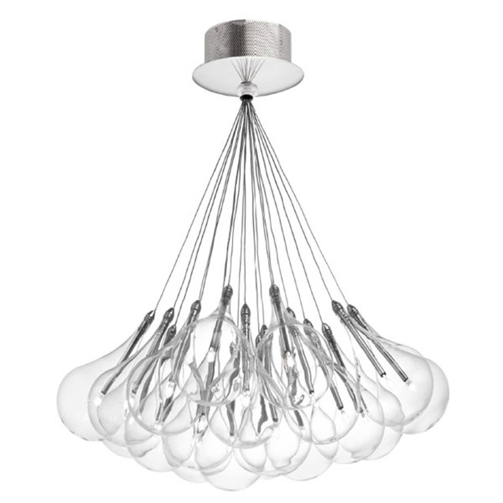 LED-riippuvalaisin Drop S, 19-lamppuinen