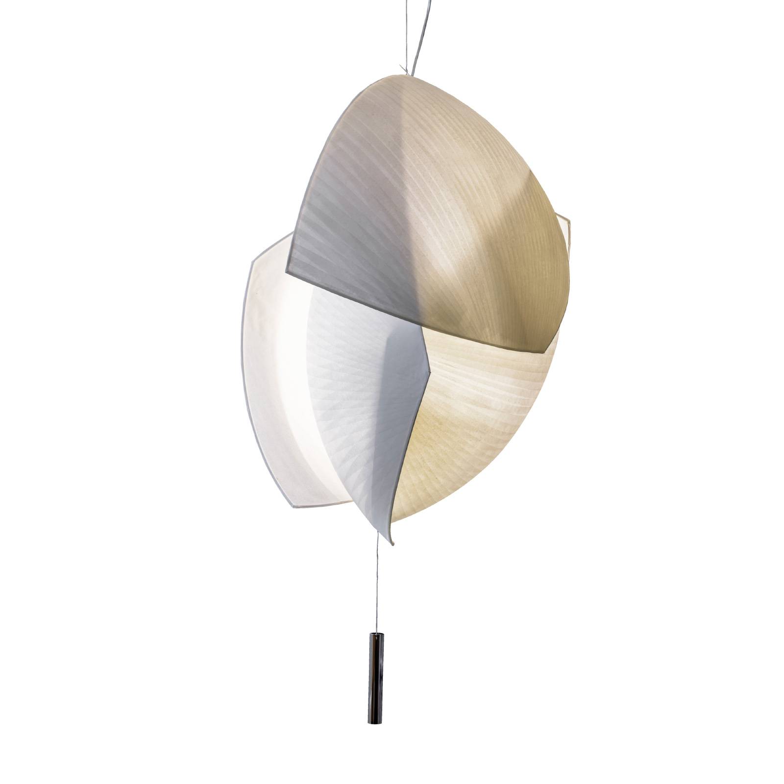 Grok Voiles -LED-riippuvalo 95x70cm vaihehimmennys