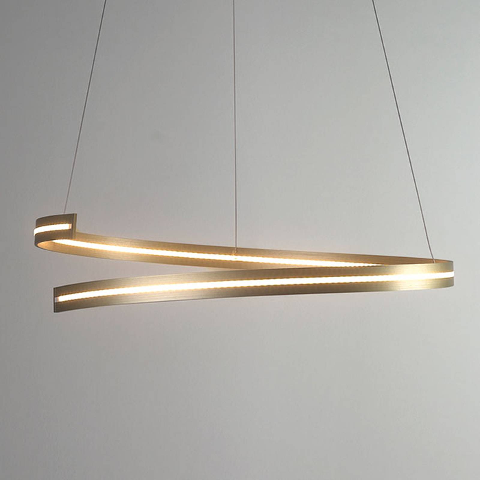 Bopp Break - LED-riippuvalaisin 70 cm vaalea kulta
