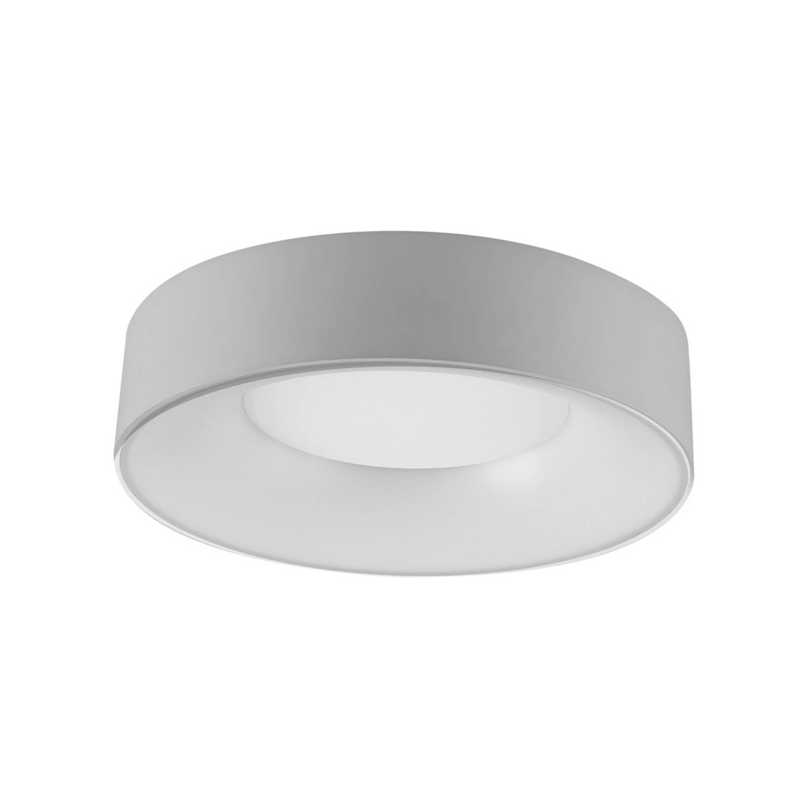 LED-kattovalaisin R30, Ø 30 cm, hopea