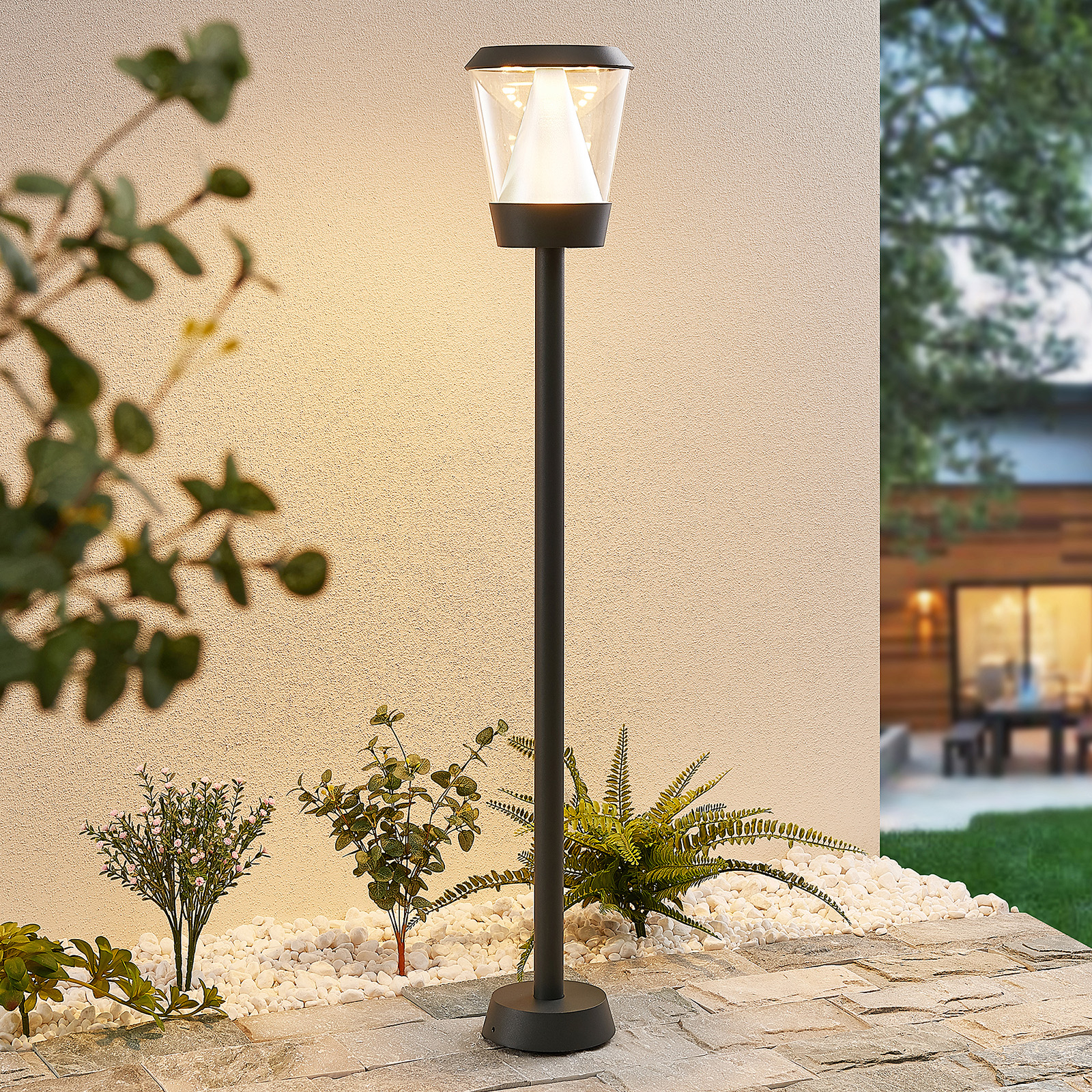 Lucande Tiany -LED-pylväsvalaisin, 100 cm