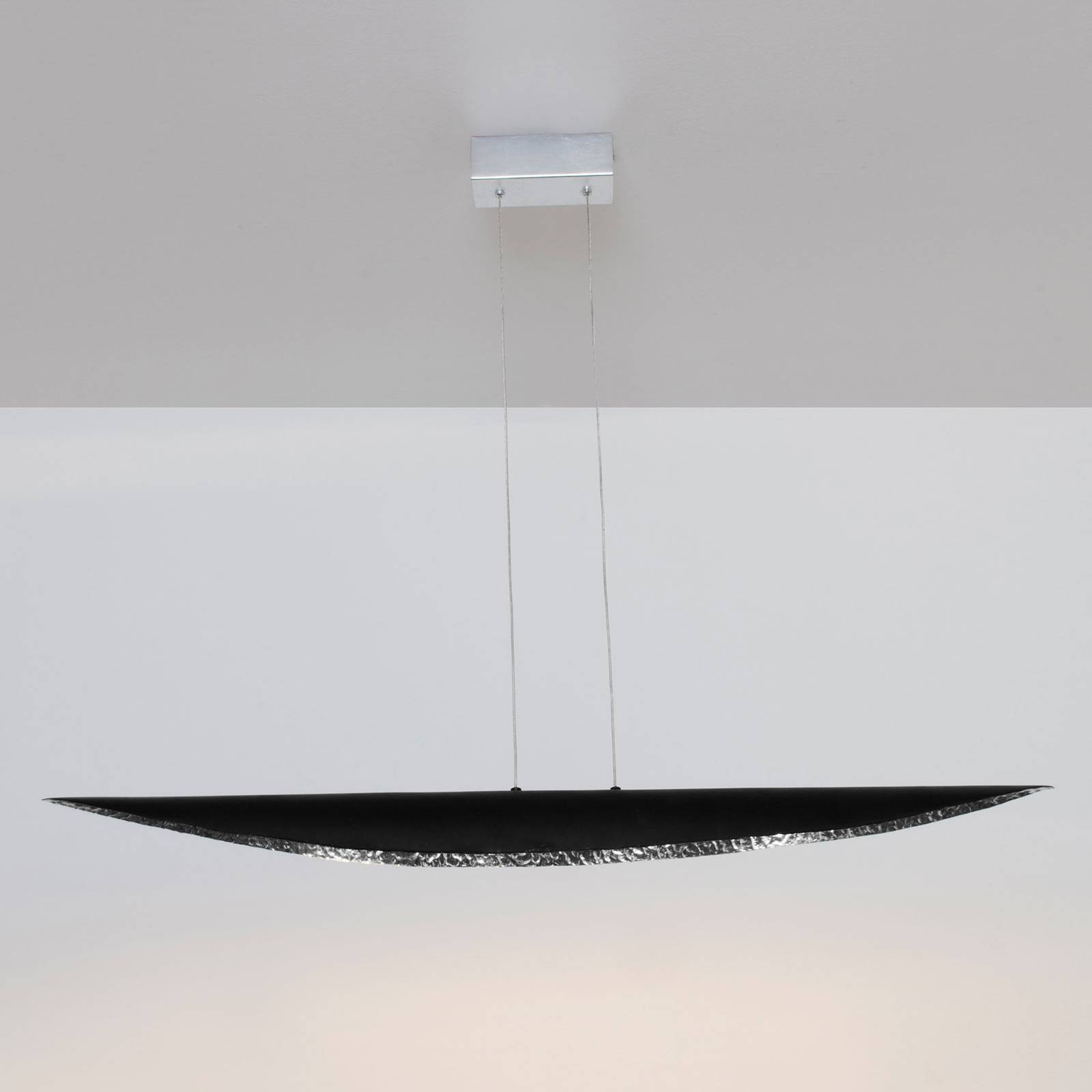 LED-riippuvalaisin Chiasso, musta/hopea