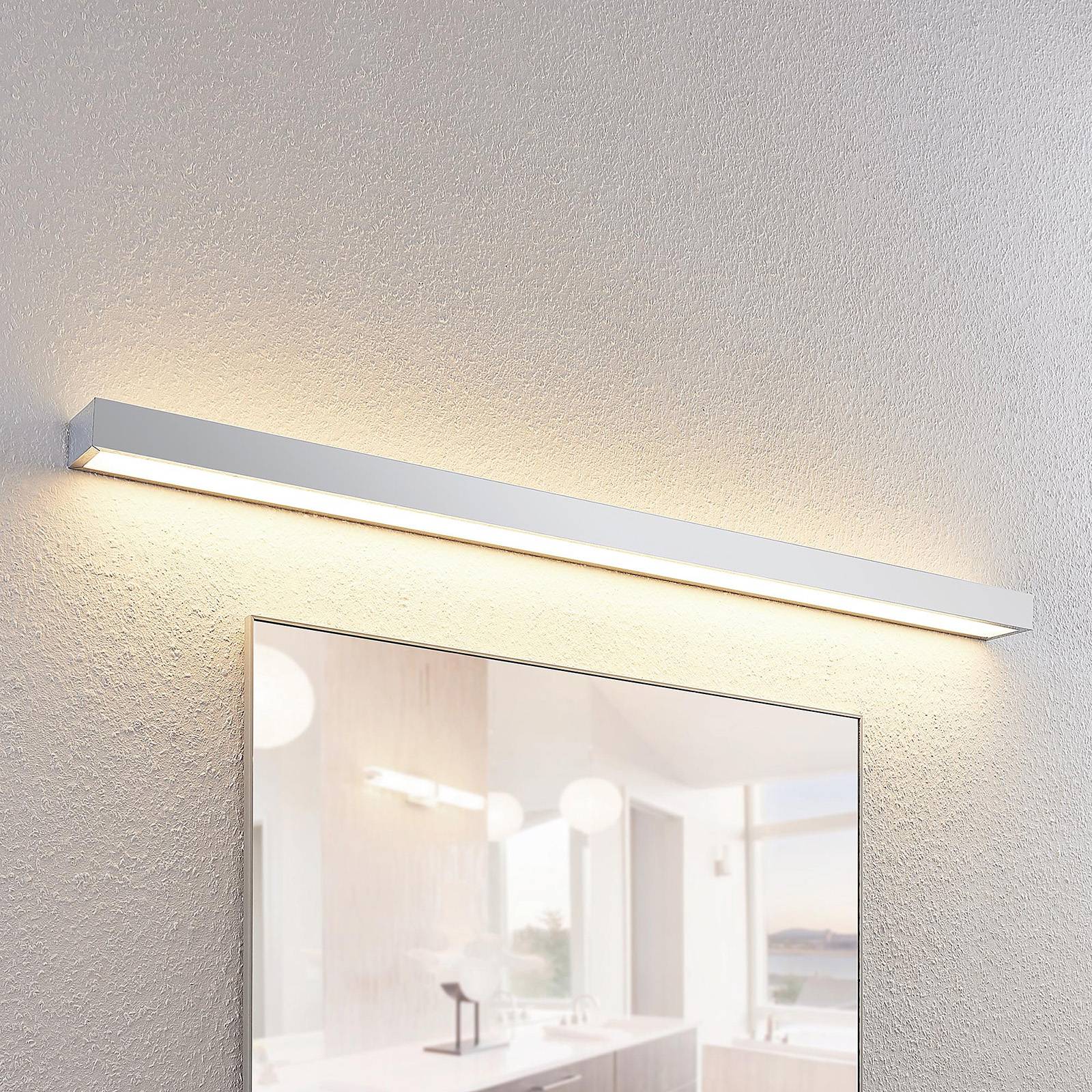 Lindby Layan LED-kylpyhuonevalaisin, kromi, 120 cm