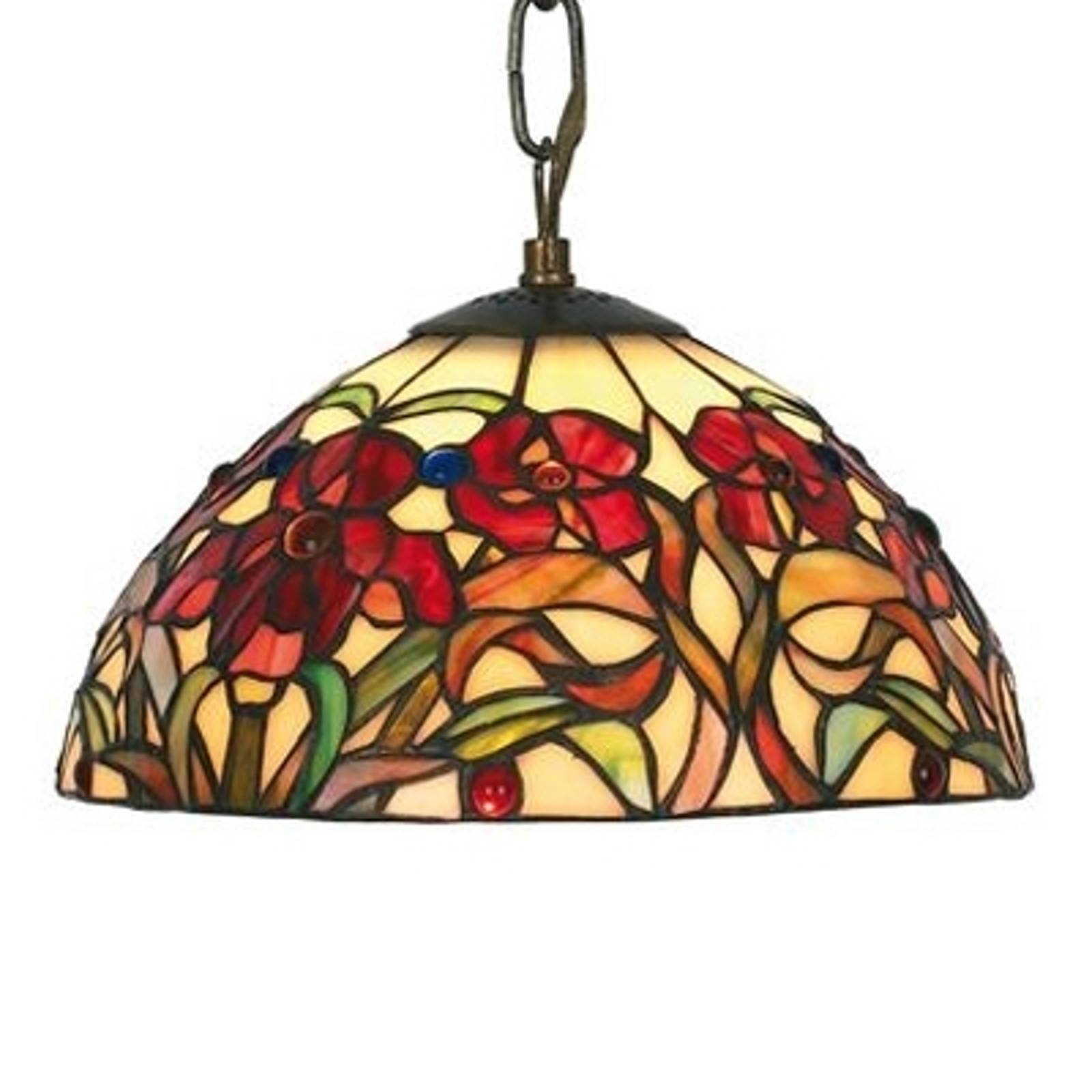 Pieni Tiffany-tyylinen Eline-riippuvalaisin