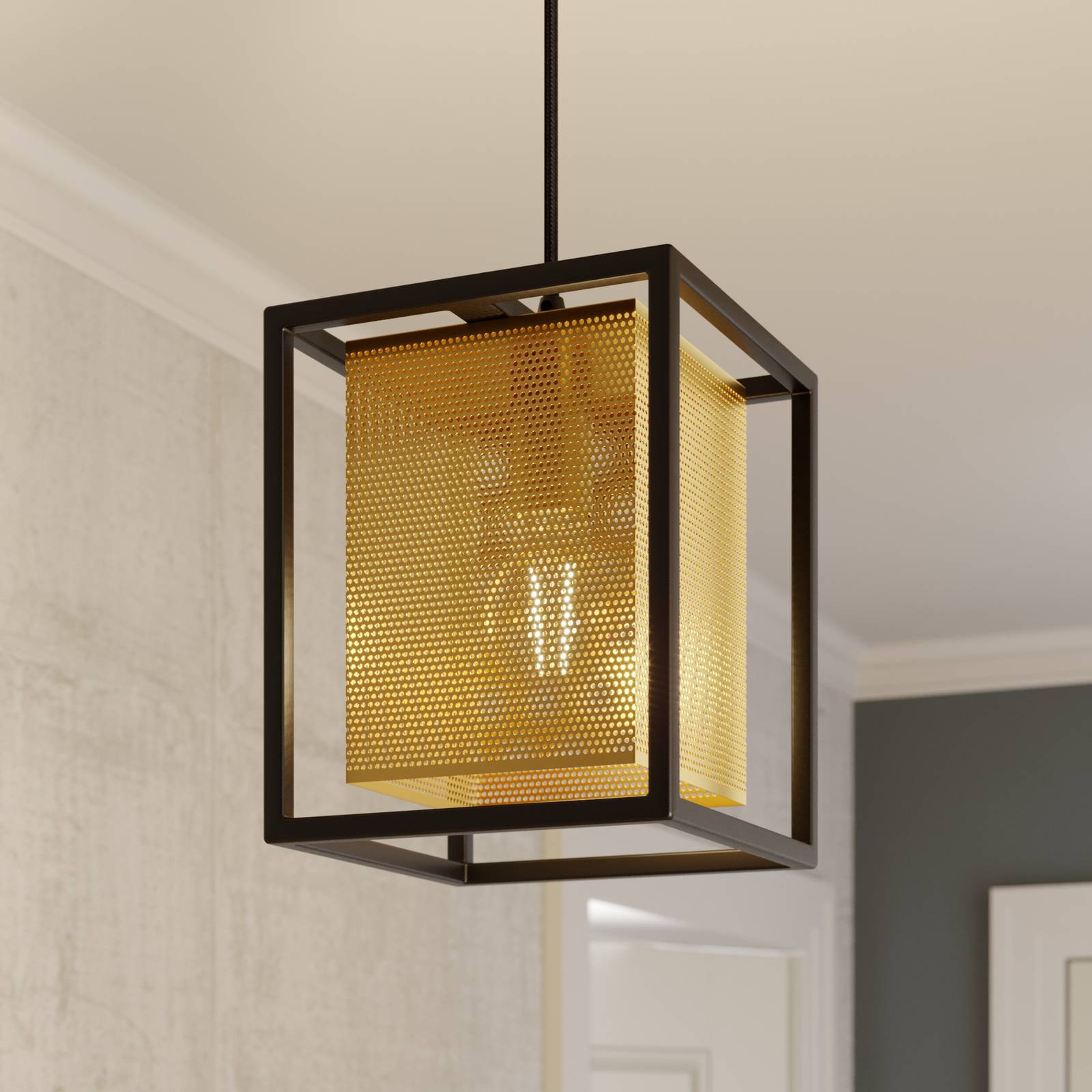 Lindby Daiana -riippuvalo kennokuviolla, 1-lamp.