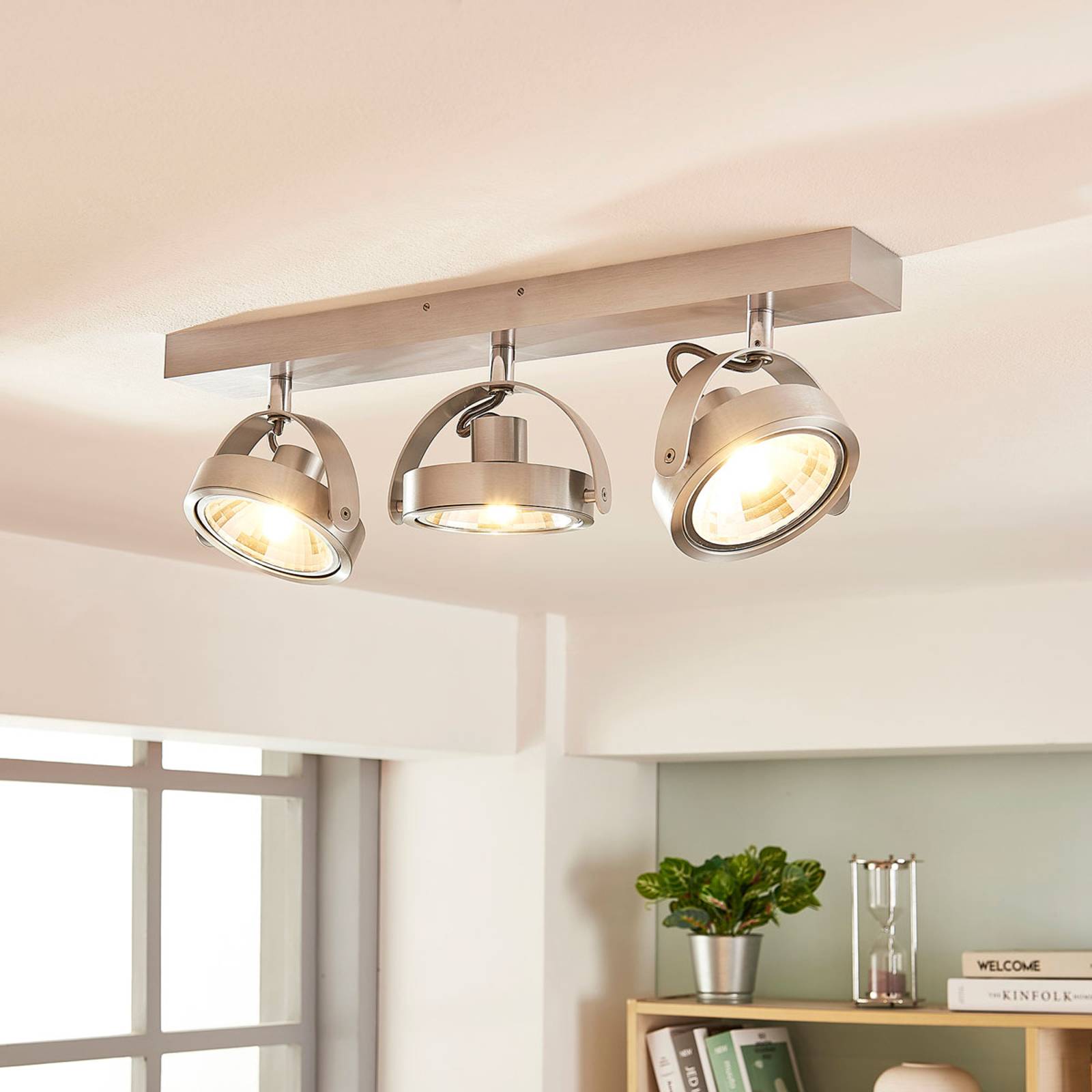 LED-kattokohdevalo Lieven alumiinista, 3-osainen